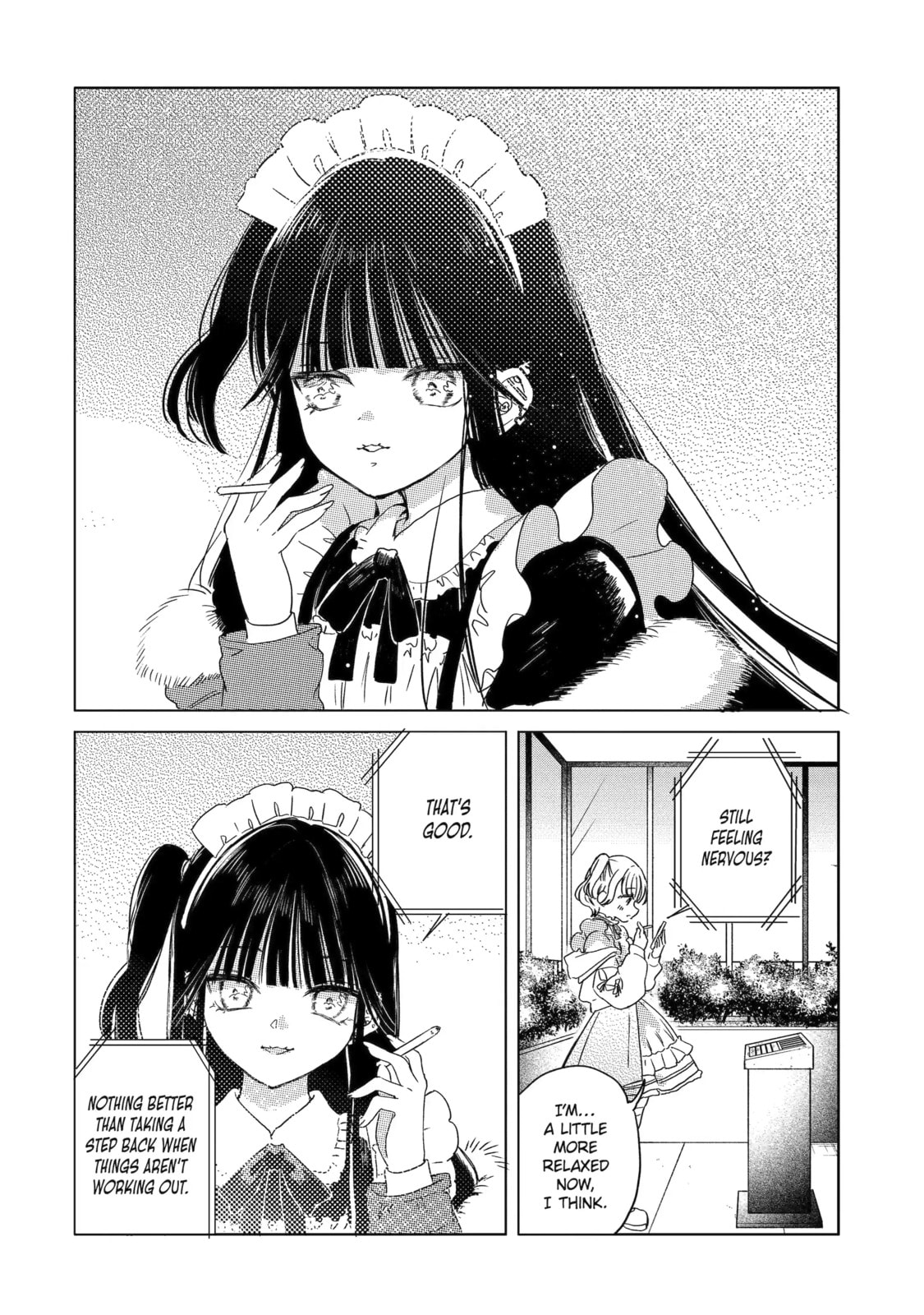 Akogare no Maid-san wa Tabaco ga Niau Chapter 19.2 page 4 - 