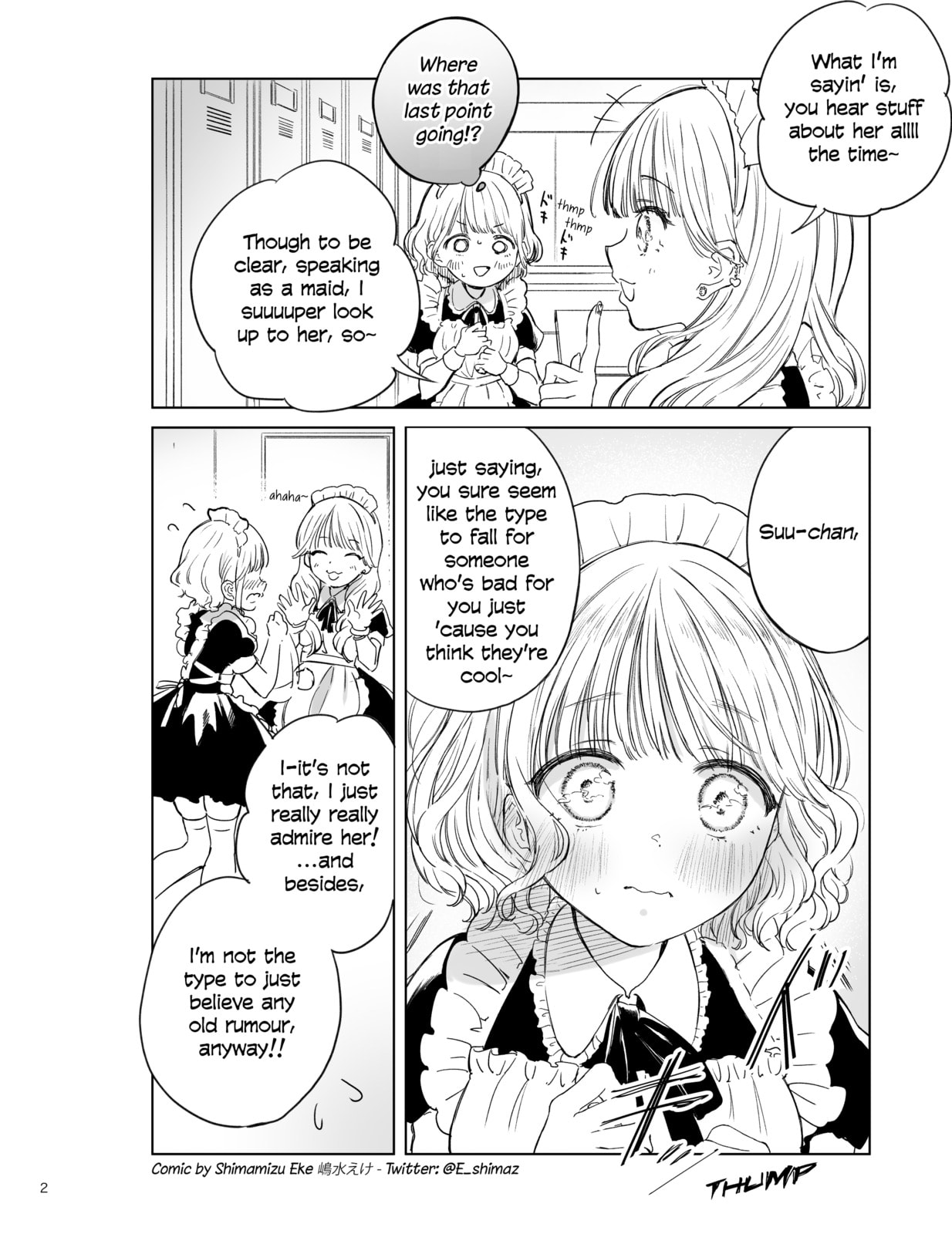 Akogare no Maid-san wa Tabaco ga Niau Chapter 2 page 2 - 