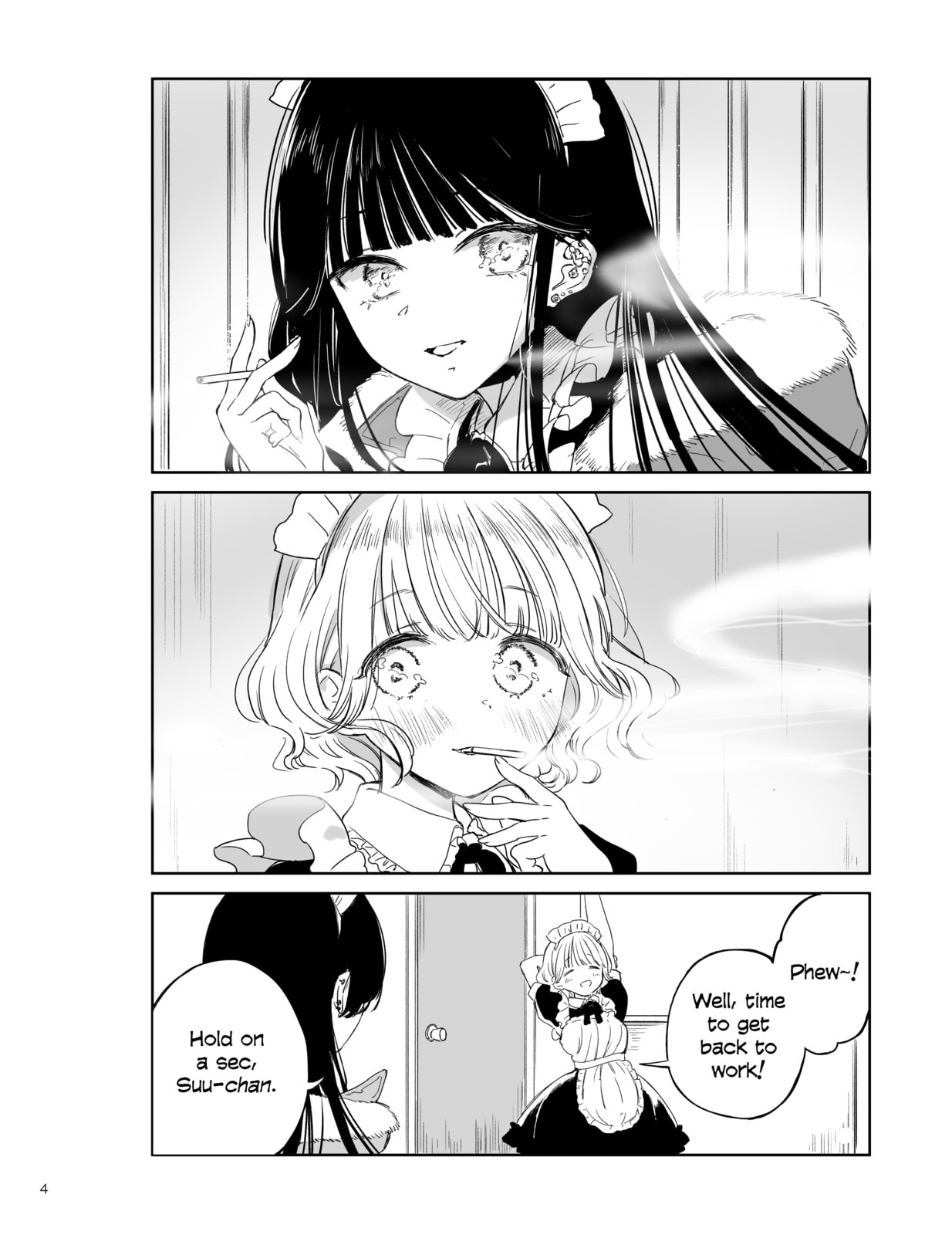 Akogare no Maid-san wa Tabaco ga Niau Chapter 2 page 4 - 