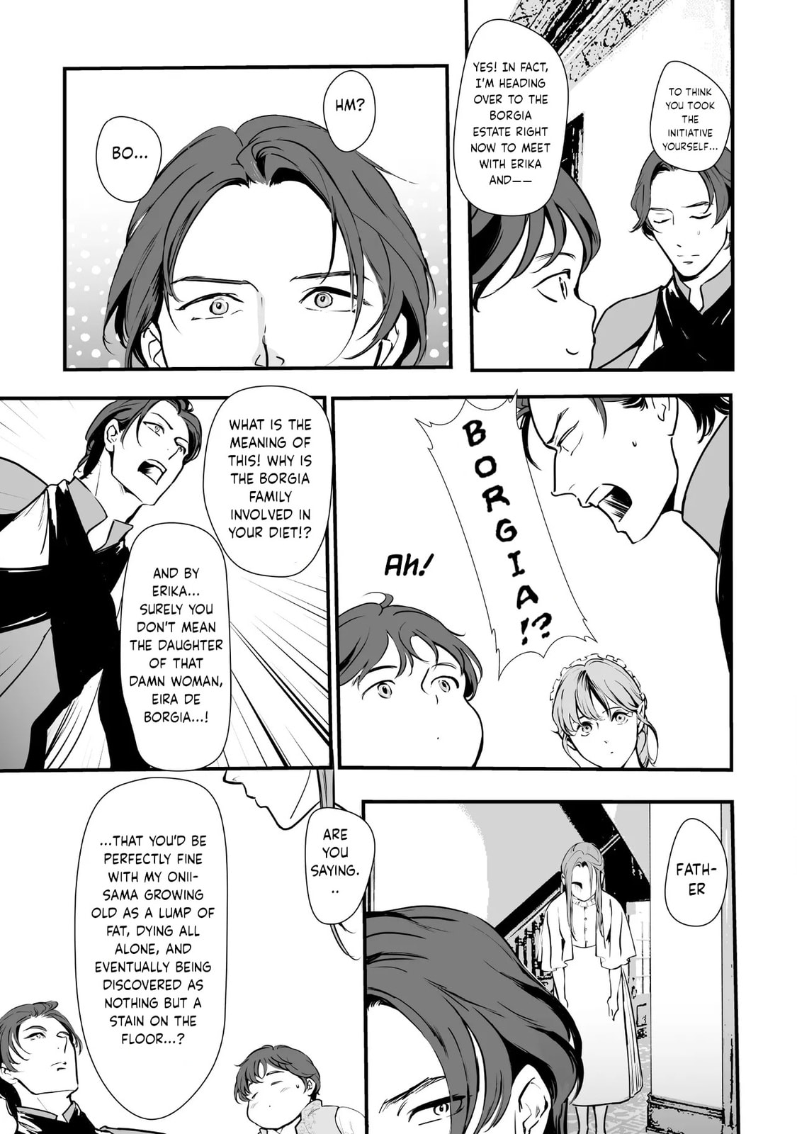Akuyaku ga Ippai Detekuru Eroge no Kimodebu Akuyaku Kizoku ni Tensei shita. Yasete, Hametsu Kaihi shi Akuyaku-tachi ni Yoru Hanzai wo Mizen ni Fuseide Slow Life wo Mezasu Chapter 4.2 page 12 - 