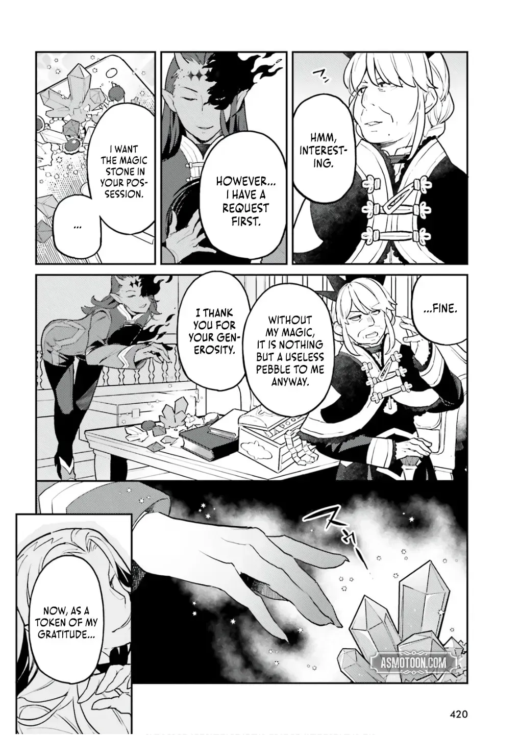 Akuyaku Ikka no Okugata, Shi ni Modori shite Kokoro wo Irekaeru Chapter 34 page 19 - 