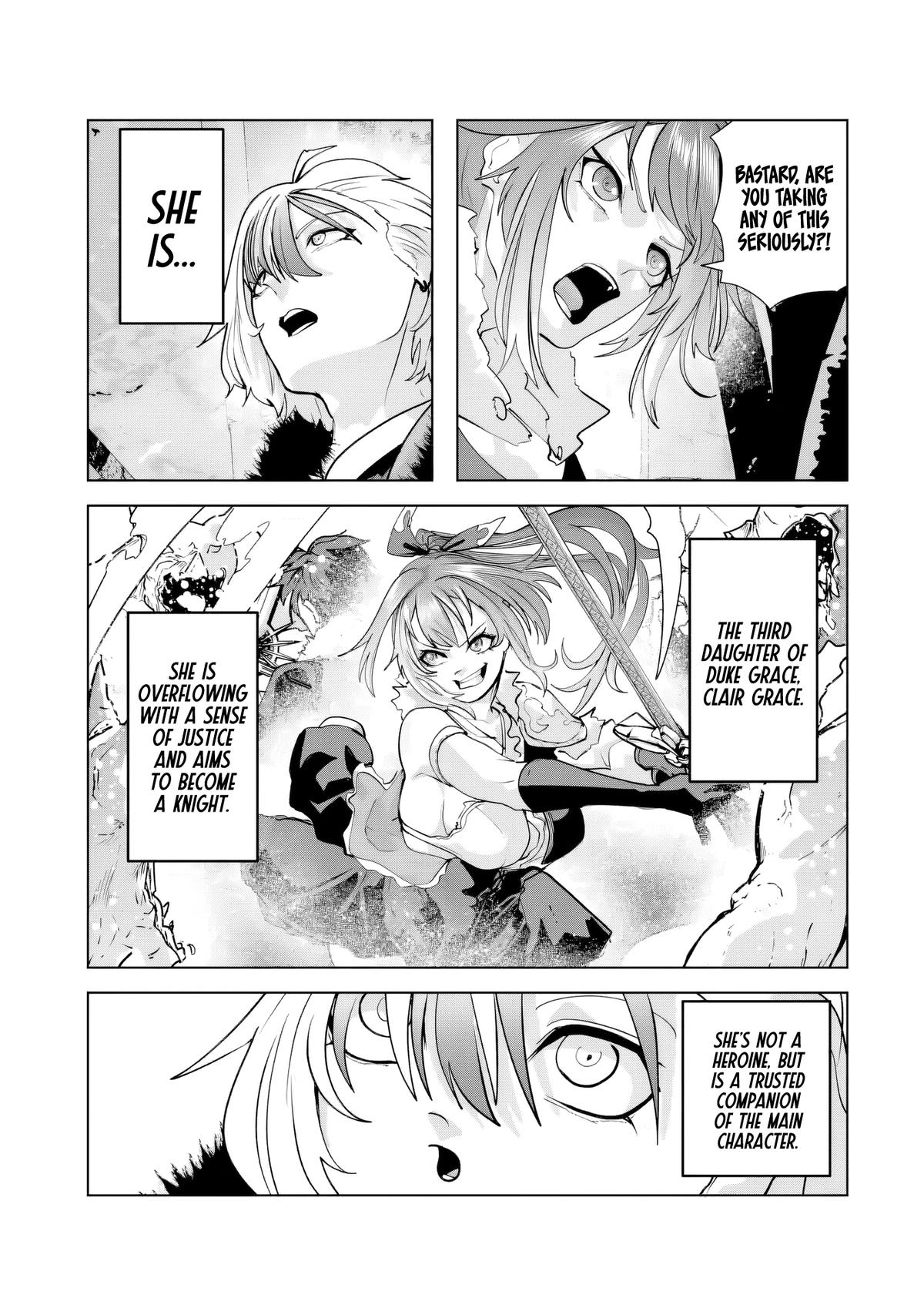 Akuyaku Kizoku ga Hirakinaotte Hametsu Flag wo "Jitsuryoku" de Tatakiotteitara, Itsunomanika Heroine-tachi kara Eiyuushi Sareru you ni natta Ken Chapter 4.1 page 2 - 