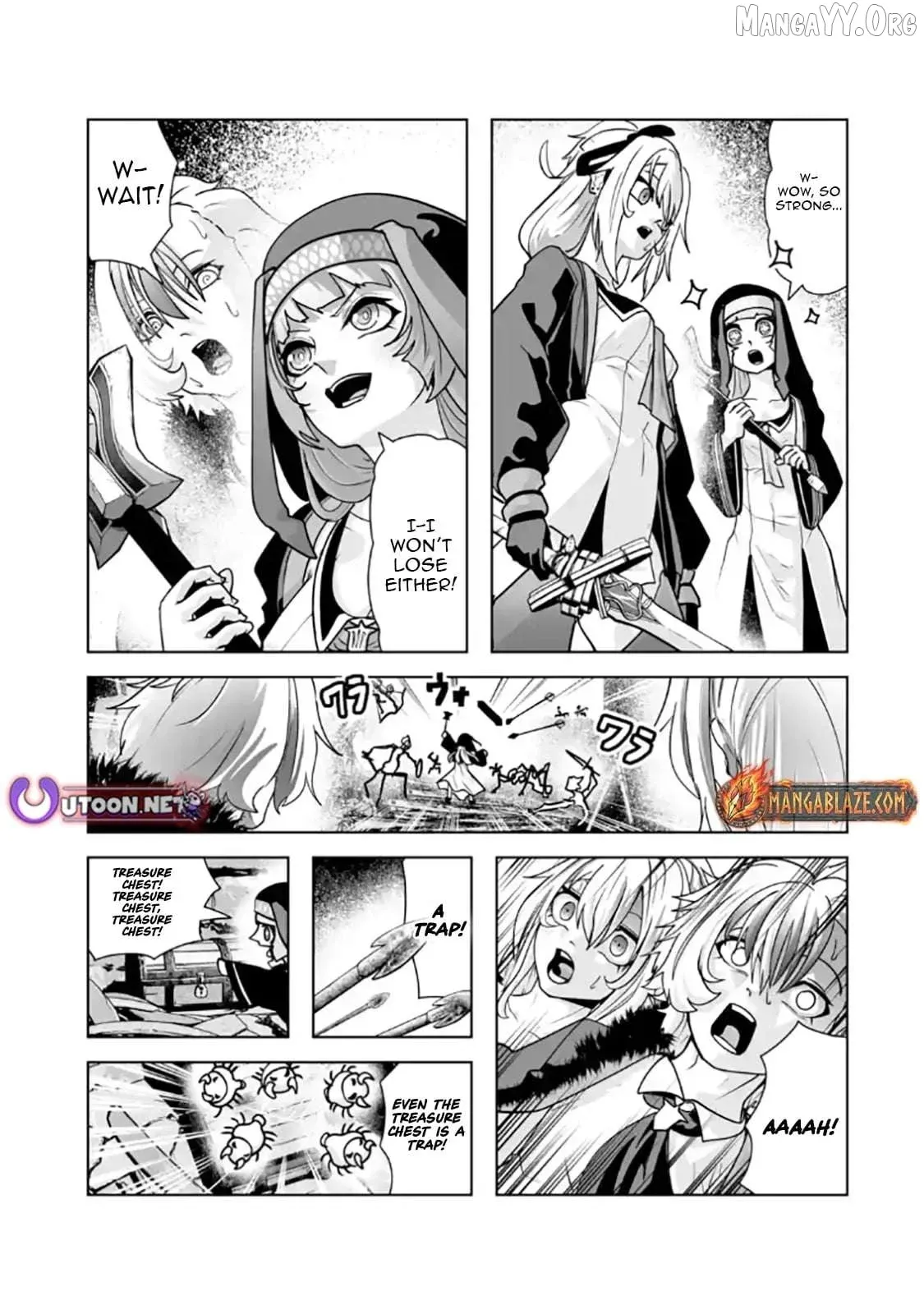 Akuyaku Kizoku ga Hirakinaotte Hametsu Furagu o Jitsuryoku de Hataki Otteitara, Itsunomanika Hirointachi Kara Eiyūshi Sareru yō ni Natta ken Chapter 3.2 page 1 - 