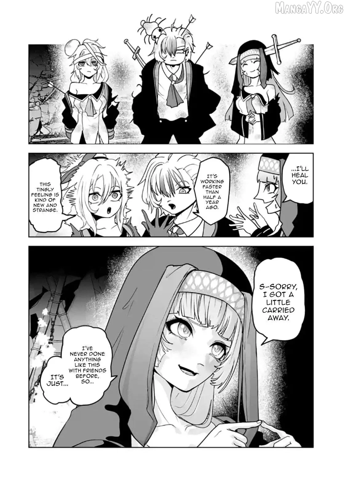 Akuyaku Kizoku ga Hirakinaotte Hametsu Furagu o Jitsuryoku de Hataki Otteitara, Itsunomanika Hirointachi Kara Eiyūshi Sareru yō ni Natta ken Chapter 3.2 page 3 - 