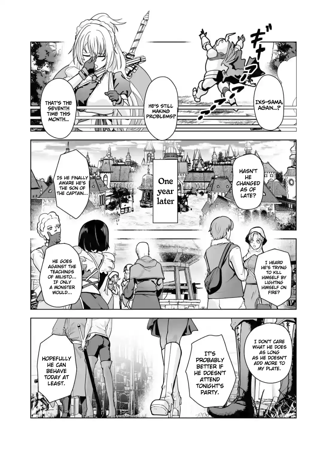 Akuyaku Kizoku ga Hirakinaotte Hametsu Furagu o Jitsuryoku de Hataki Otteitara, Itsunomanika Hirointachi Kara Eiyuushi Sareru you ni Natta ken Chapter 1.1 page 36 - 