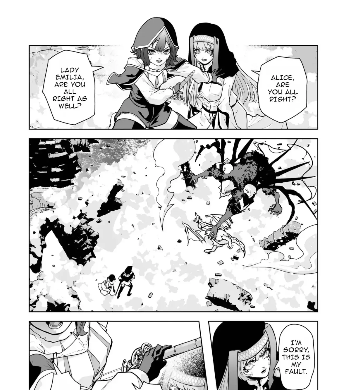 Akuyaku Kizoku ga Hirakinaotte Hametsu Furagu o Jitsuryoku de Hataki Otteitara, Itsunomanika Hirointachi Kara Eiyuushi Sareru you ni Natta ken Chapter 2 page 44 - 
