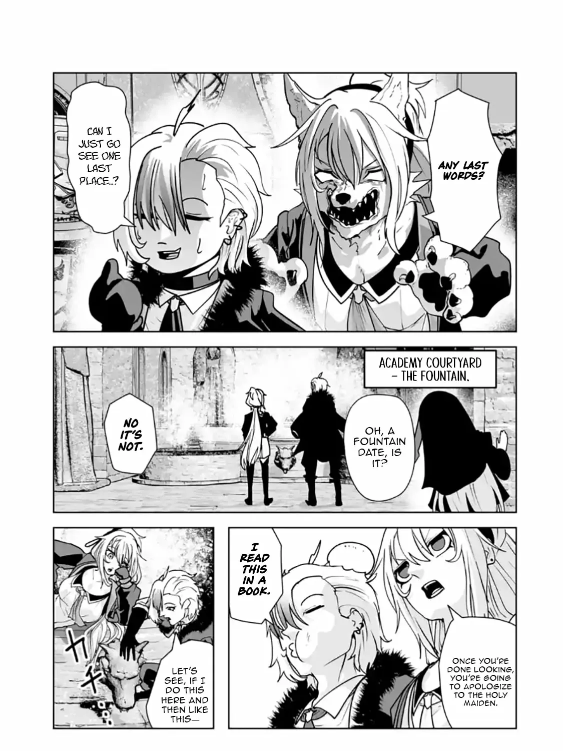 Akuyaku Kizoku ga Hirakinaotte Hametsu Furagu o Jitsuryoku de Hataki Otteitara, Itsunomanika Hirointachi Kara Eiyuushi Sareru you ni Natta ken Chapter 3.1 page 18 - 