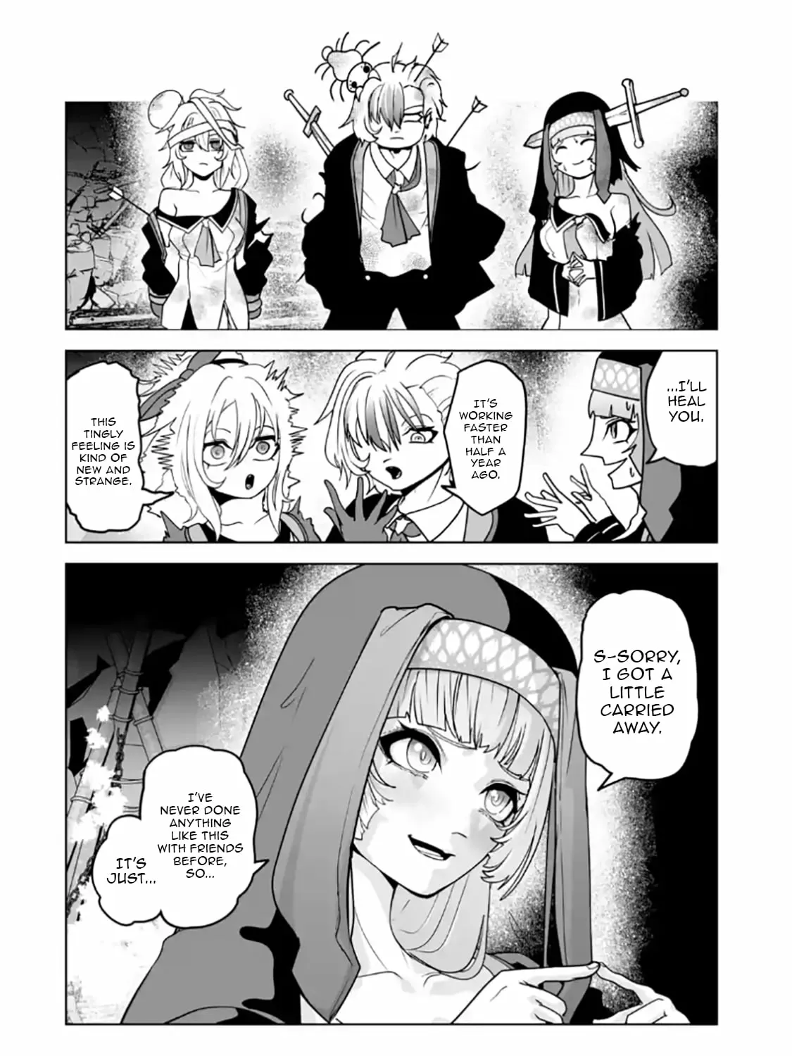 Akuyaku Kizoku ga Hirakinaotte Hametsu Furagu o Jitsuryoku de Hataki Otteitara, Itsunomanika Hirointachi Kara Eiyuushi Sareru you ni Natta ken Chapter 3.2 page 4 - 