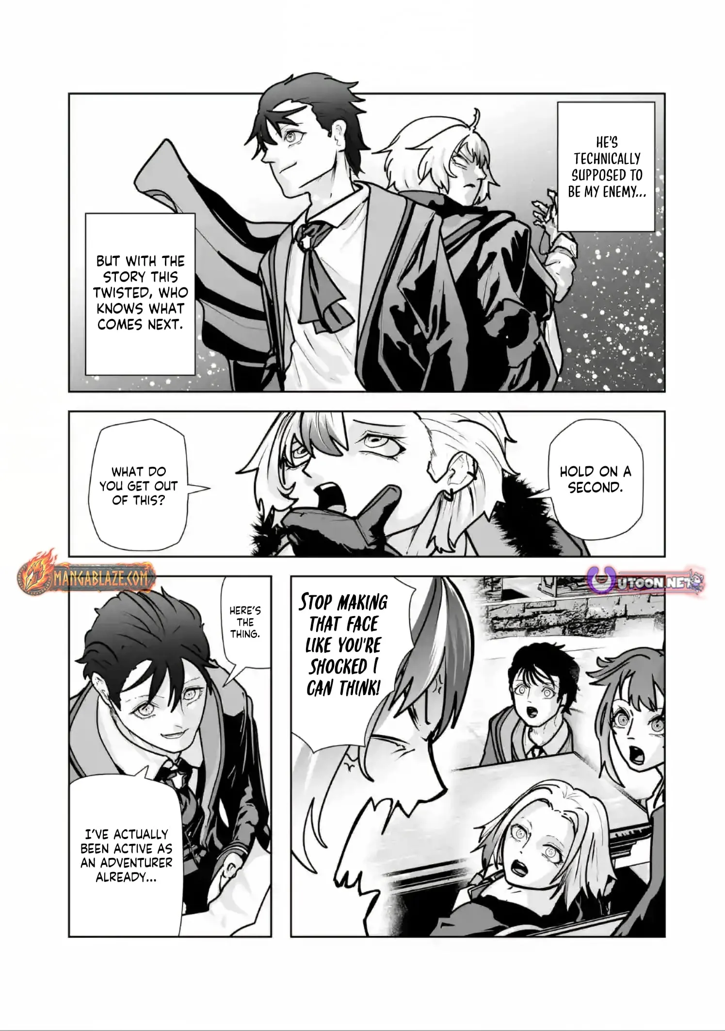 Akuyaku Kizoku ga Hirakinaotte Hametsu Furagu o Jitsuryoku de Hataki Otteitara, Itsunomanika Hirointachi Kara Eiyuushi Sareru you ni Natta ken Chapter 8.1 page 10 - 