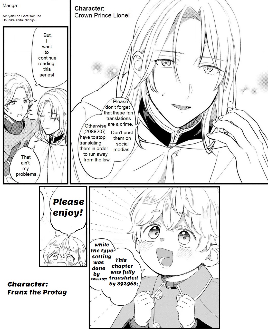 Akuyaku no Goreisoku no Dou ni ka Shitai Nichijou Chapter 31 page 1 - 
