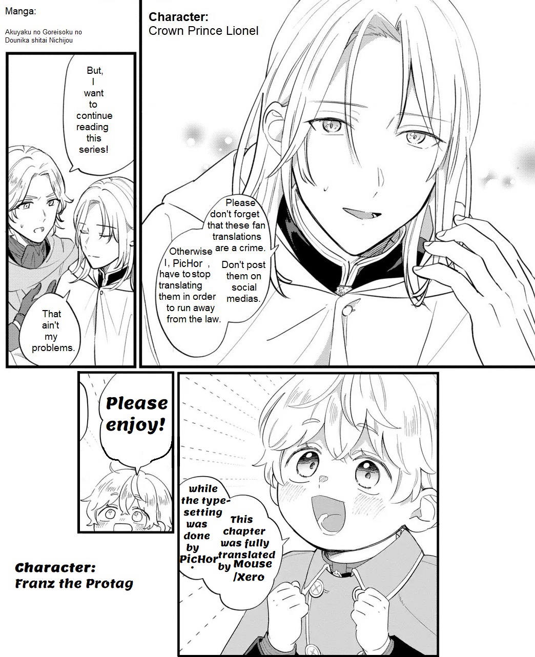 Akuyaku no Goreisoku no Dou ni ka Shitai Nichijou Chapter 33 page 1 - 