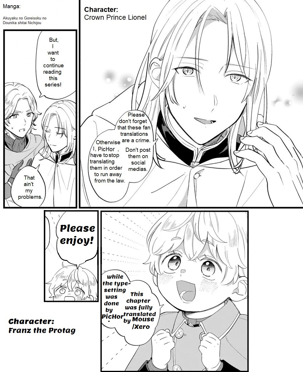 Akuyaku no Goreisoku no Dou ni ka Shitai Nichijou Chapter 40 page 1 - 