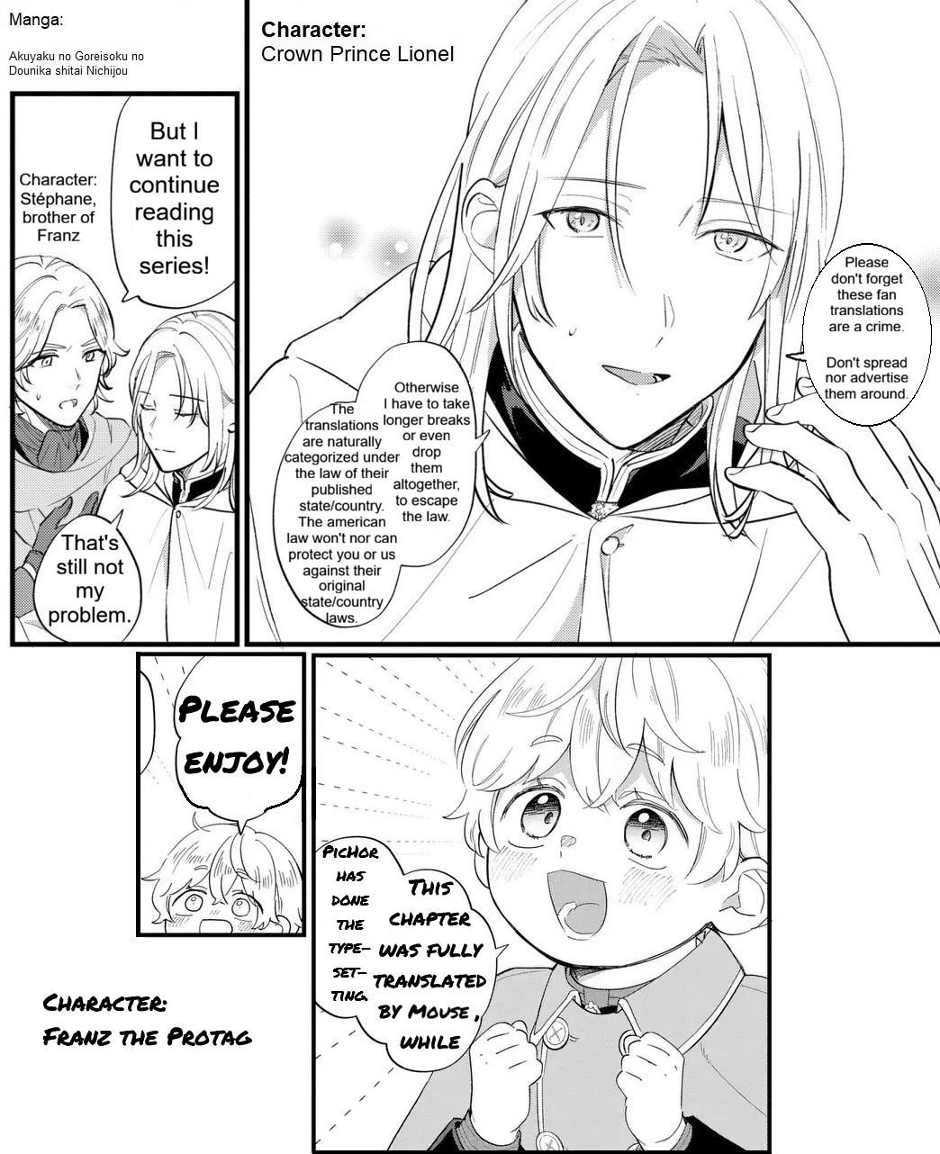 Akuyaku no Goreisoku no Dou ni ka Shitai Nichijou Chapter 48 page 1 - 