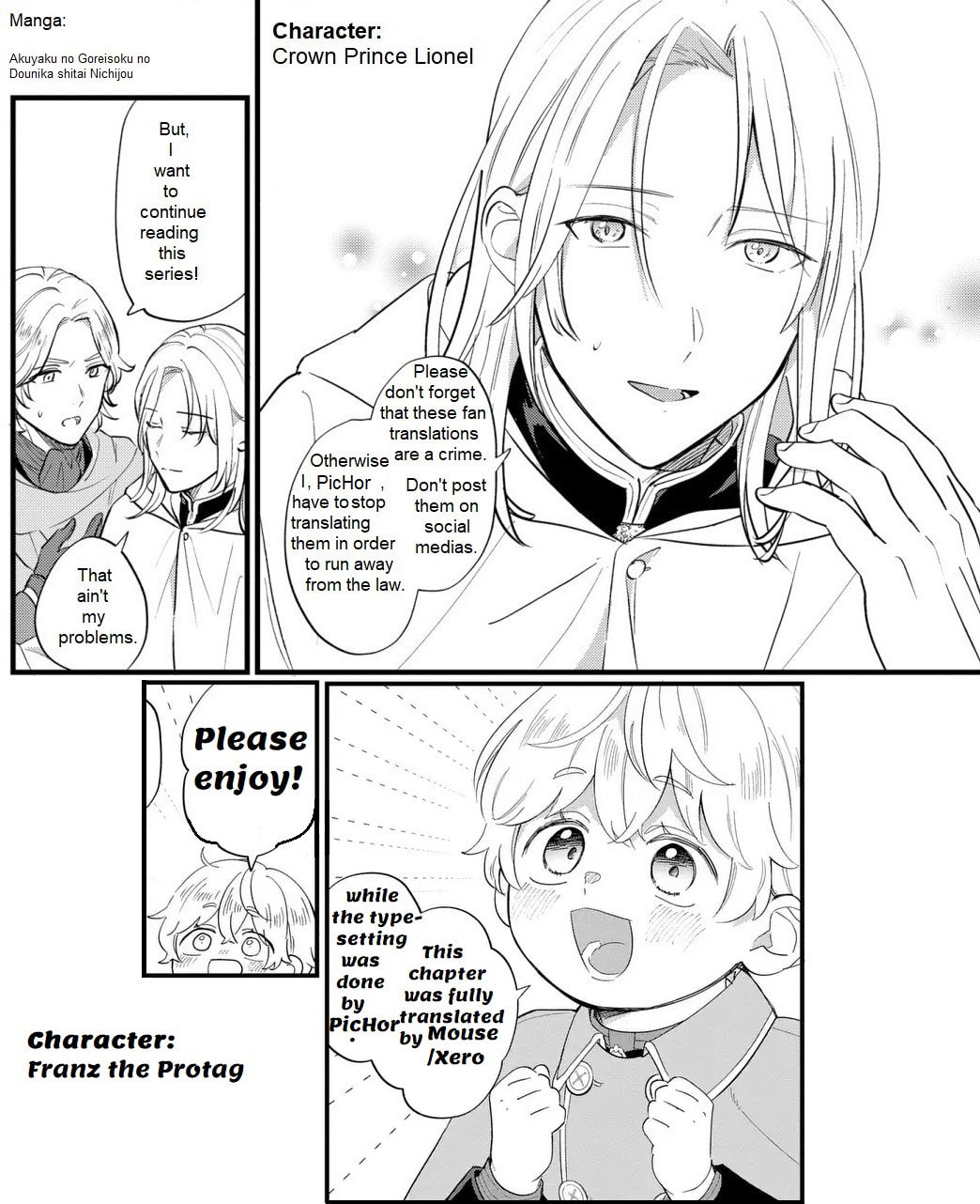 Akuyaku no Goreisoku no Dounika shitai Nichijou Chapter 40 page 1 - 