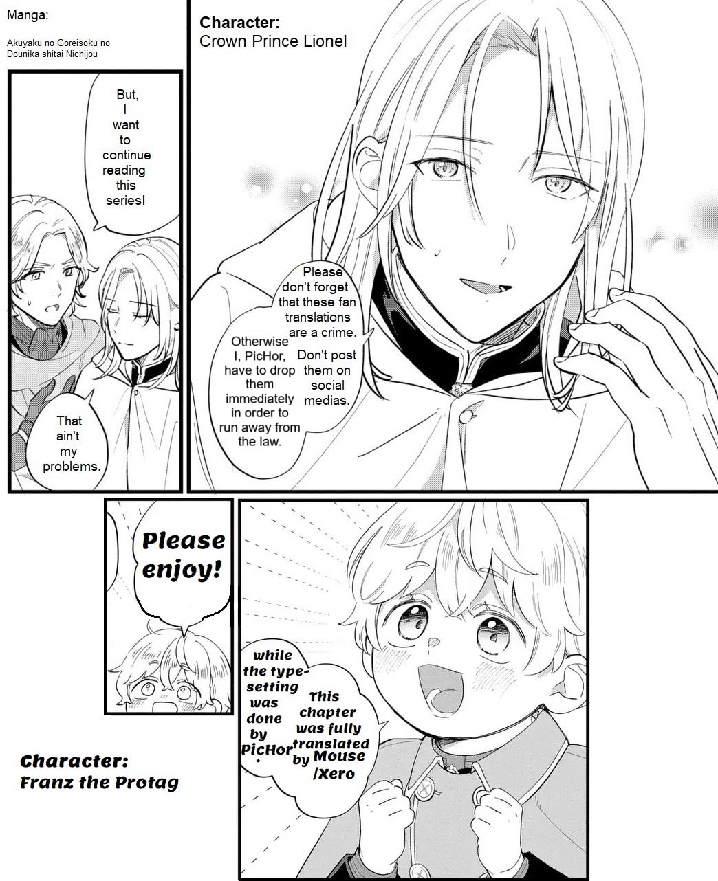 Akuyaku no Goreisoku no Dounika shitai Nichijou Chapter 42 page 1 - 