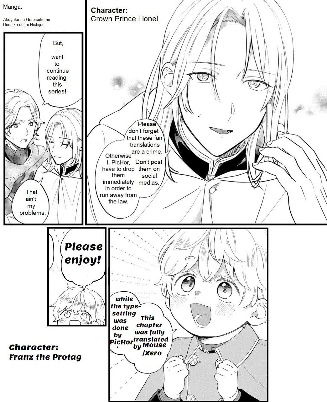 Akuyaku no Goreisoku no Dounika shitai Nichijou Chapter 43 page 1 - 