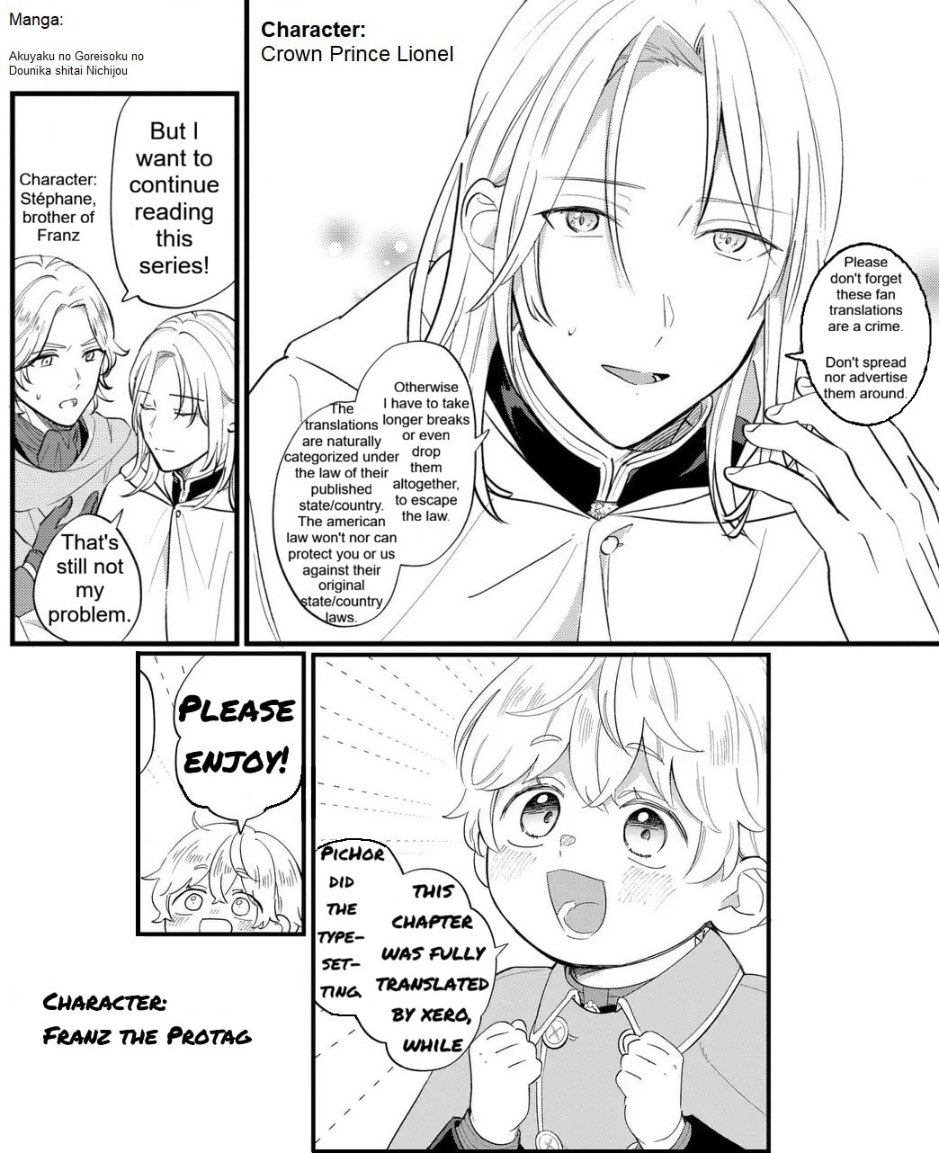 Akuyaku no Goreisoku no Dounika shitai Nichijou Chapter 54 page 1 - 
