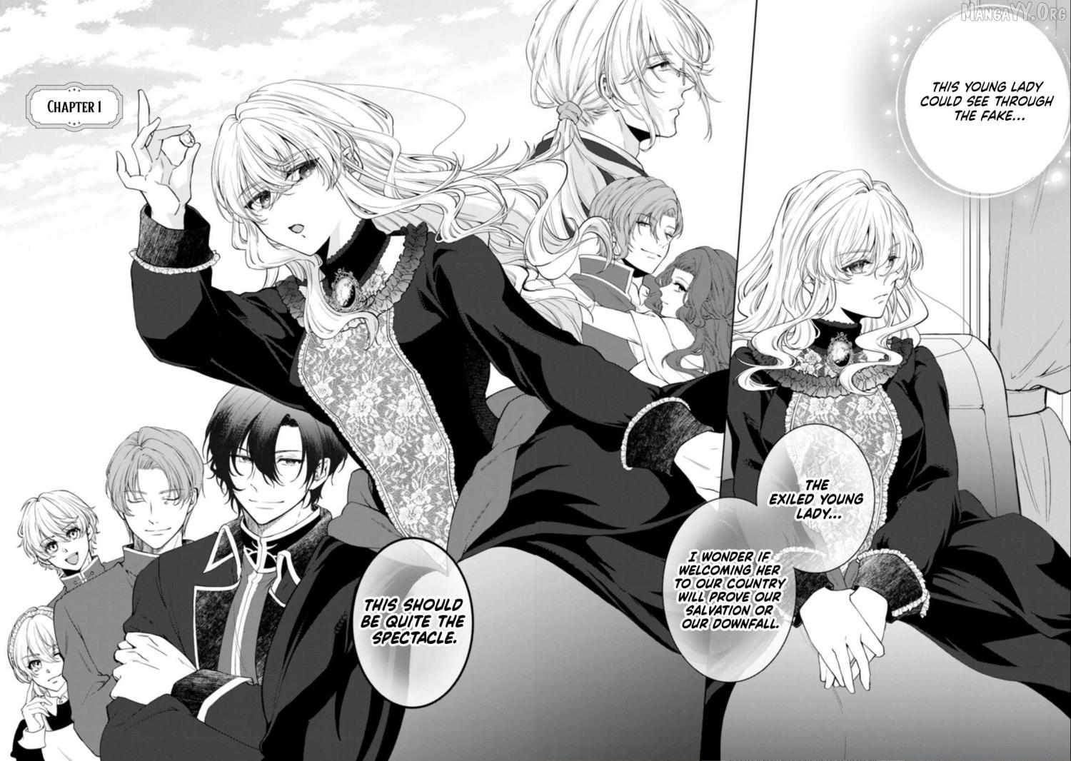 Akuyaku Reijo no Nariagari Ringoku de Hoseki no Seijo to Yobareru Made Chapter 1 page 4 - 