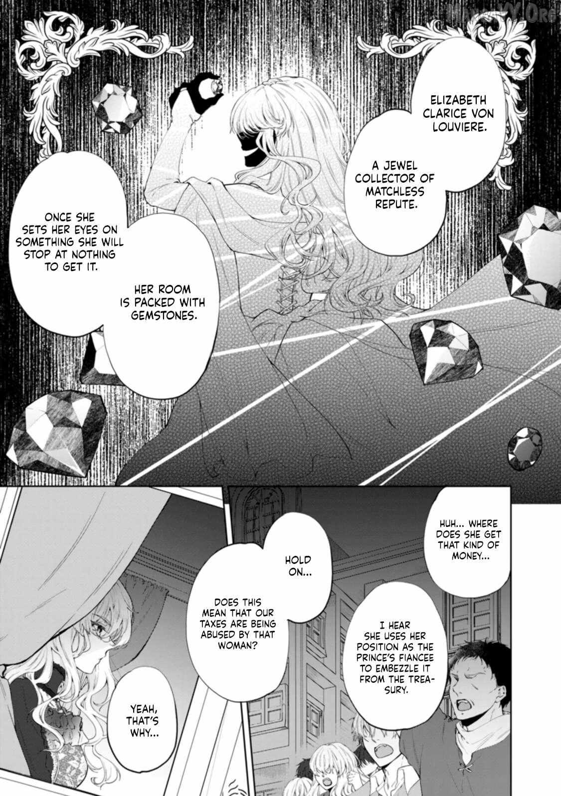 Akuyaku Reijo no Nariagari Ringoku de Hoseki no Seijo to Yobareru Made Chapter 1 page 6 - 