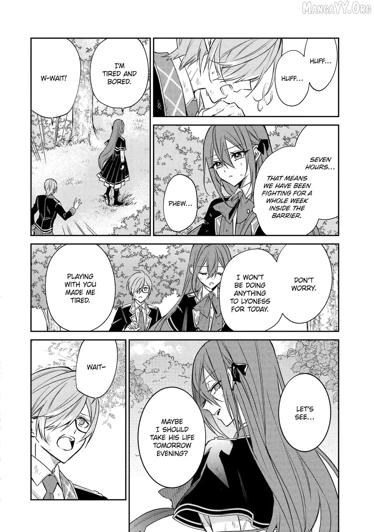 Akuyaku Reijou ni Tensei Shita Inaka Musume ga Bad End Kaihi ni Idomu Hanashi - Shinitakunai no de Last Boss Yori Tsuyoku Natte Mita Chapter 15 page 14 - 