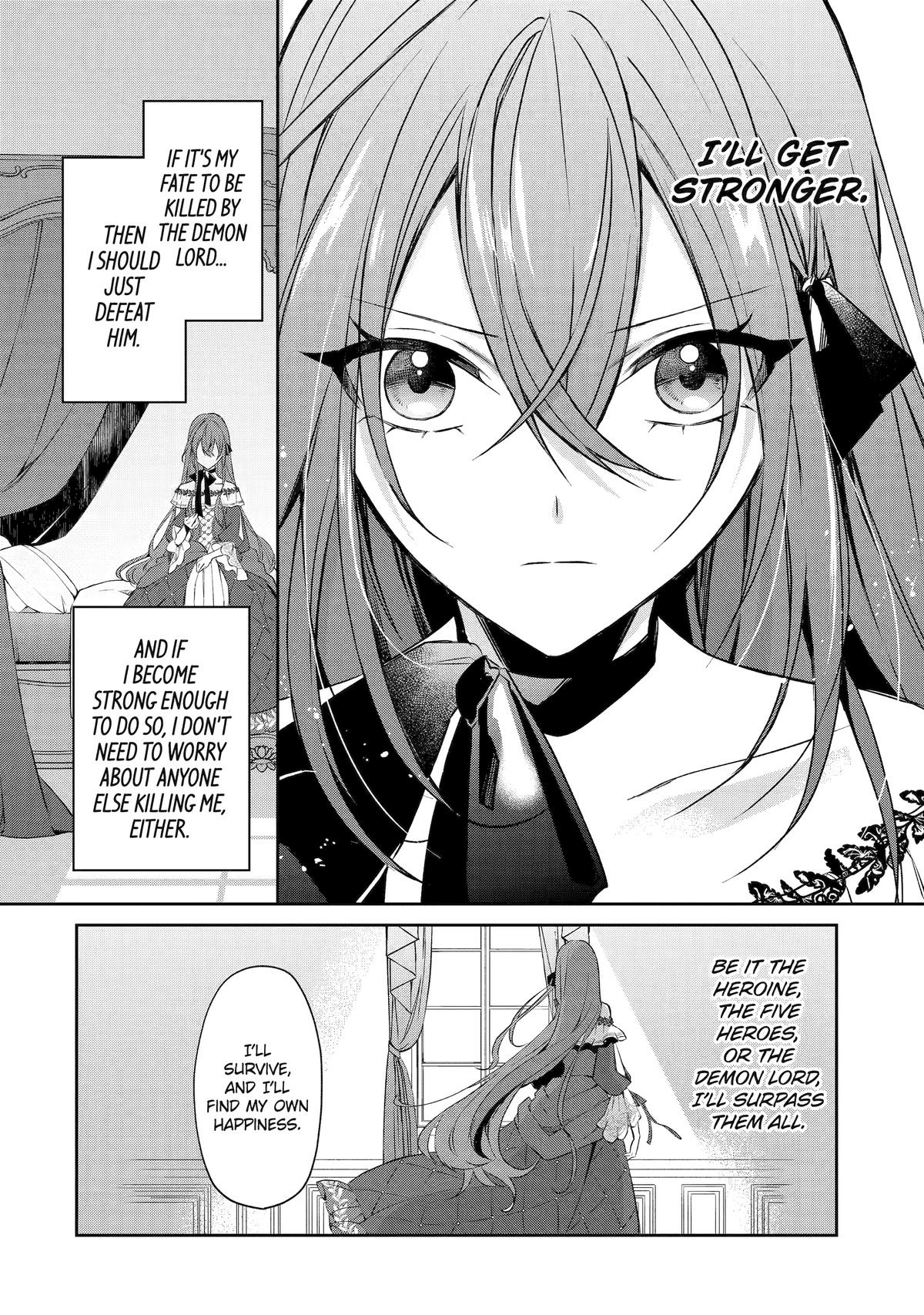 Akuyaku Reijou ni Tensei Shita Inaka Musume ga Bad End Kaihi ni Idomu Hanashi - Shinitakunai no de Last Boss Yori Tsuyoku Natte Mita Chapter 2 page 6 - 