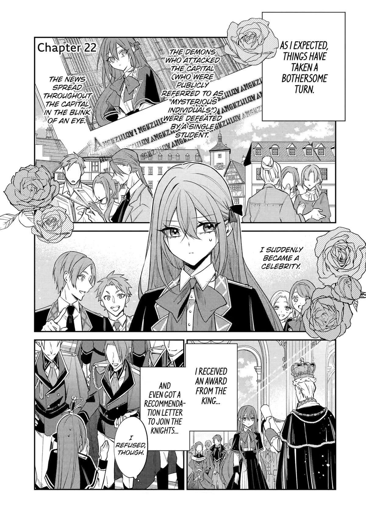 Akuyaku Reijou ni Tensei Shita Inaka Musume ga Bad End Kaihi ni Idomu Hanashi - Shinitakunai no de Last Boss Yori Tsuyoku Natte Mita Chapter 22 page 1 - 