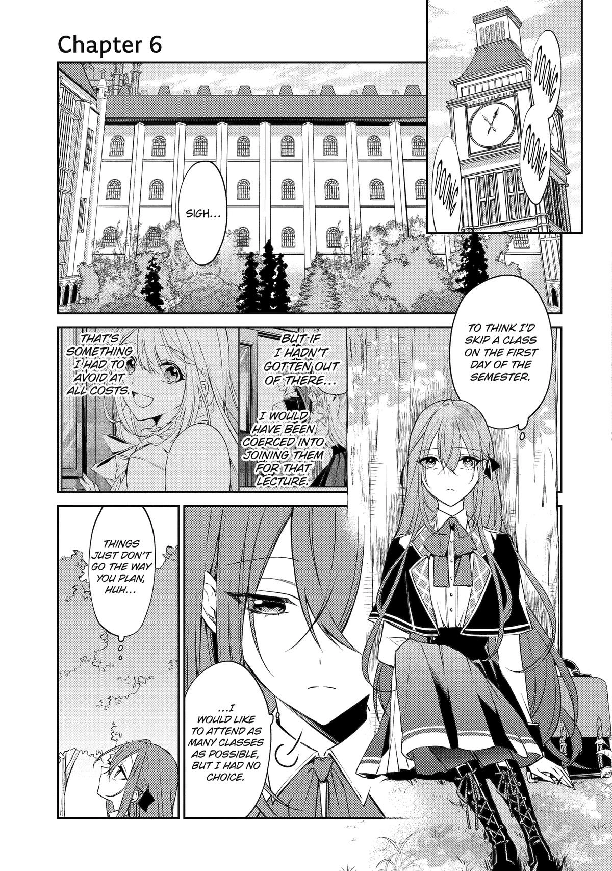 Akuyaku Reijou ni Tensei Shita Inaka Musume ga Bad End Kaihi ni Idomu Hanashi - Shinitakunai no de Last Boss Yori Tsuyoku Natte Mita Chapter 6 page 1 - 