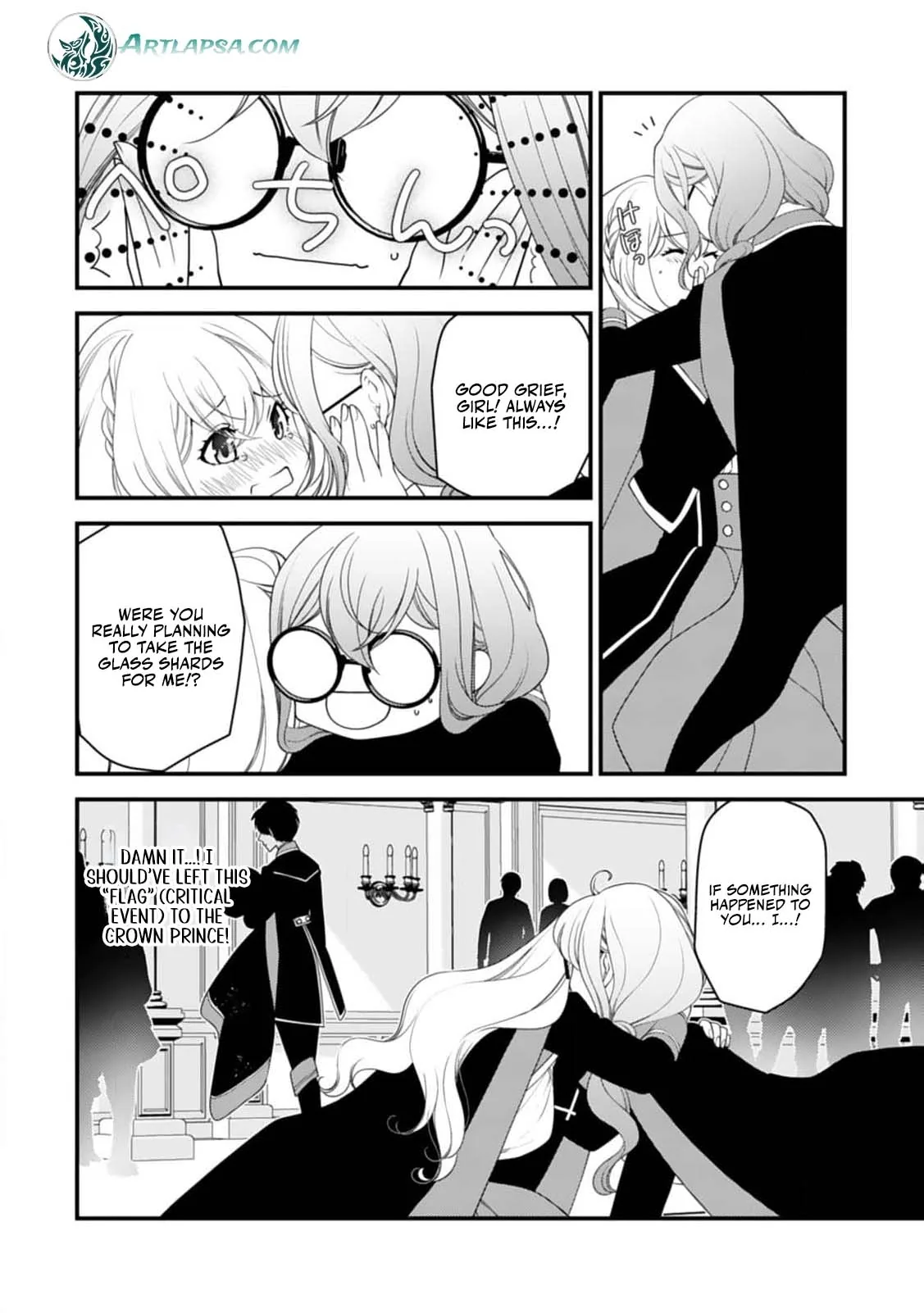 Akuyaku Reijou no Torimaki A desu ga, Outaishi Denka ni Semarareteimasu. Chapter 1 page 12 - 
