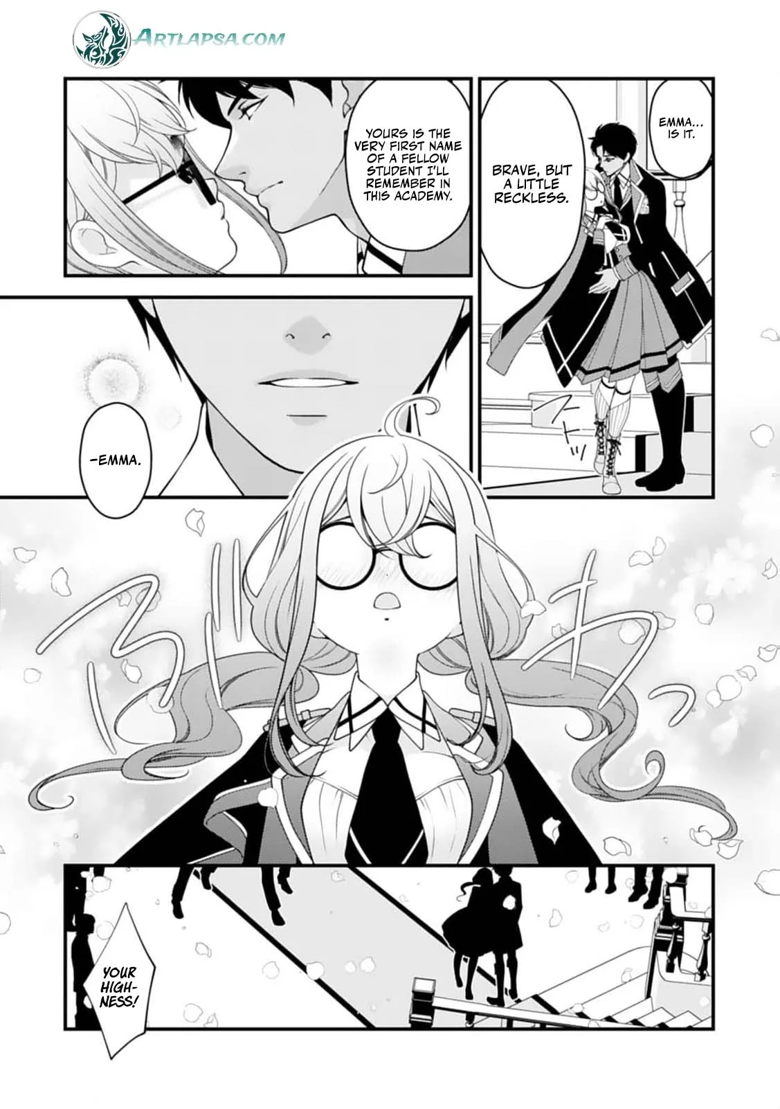 Akuyaku Reijou no Torimaki A desu ga, Outaishi Denka ni Semarareteimasu. Chapter 1 page 17 - 