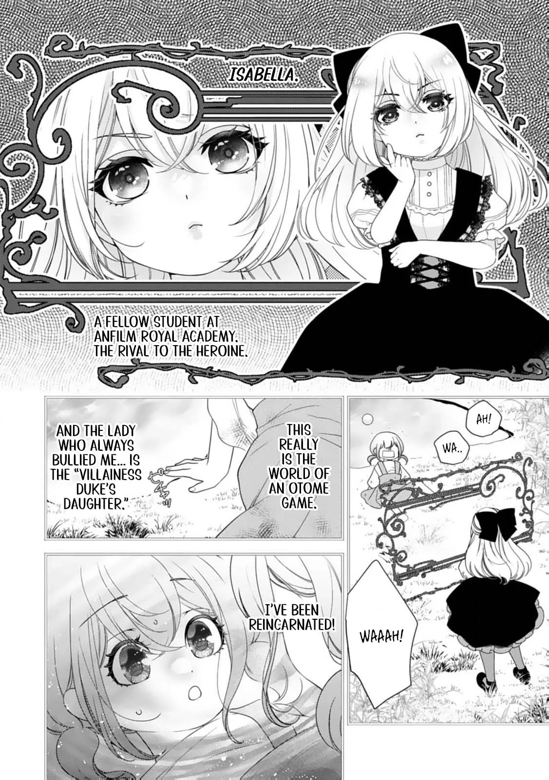 Akuyaku Reijou no Torimaki A desu ga, Outaishi Denka ni Semarareteimasu. Chapter 1 page 22 - 