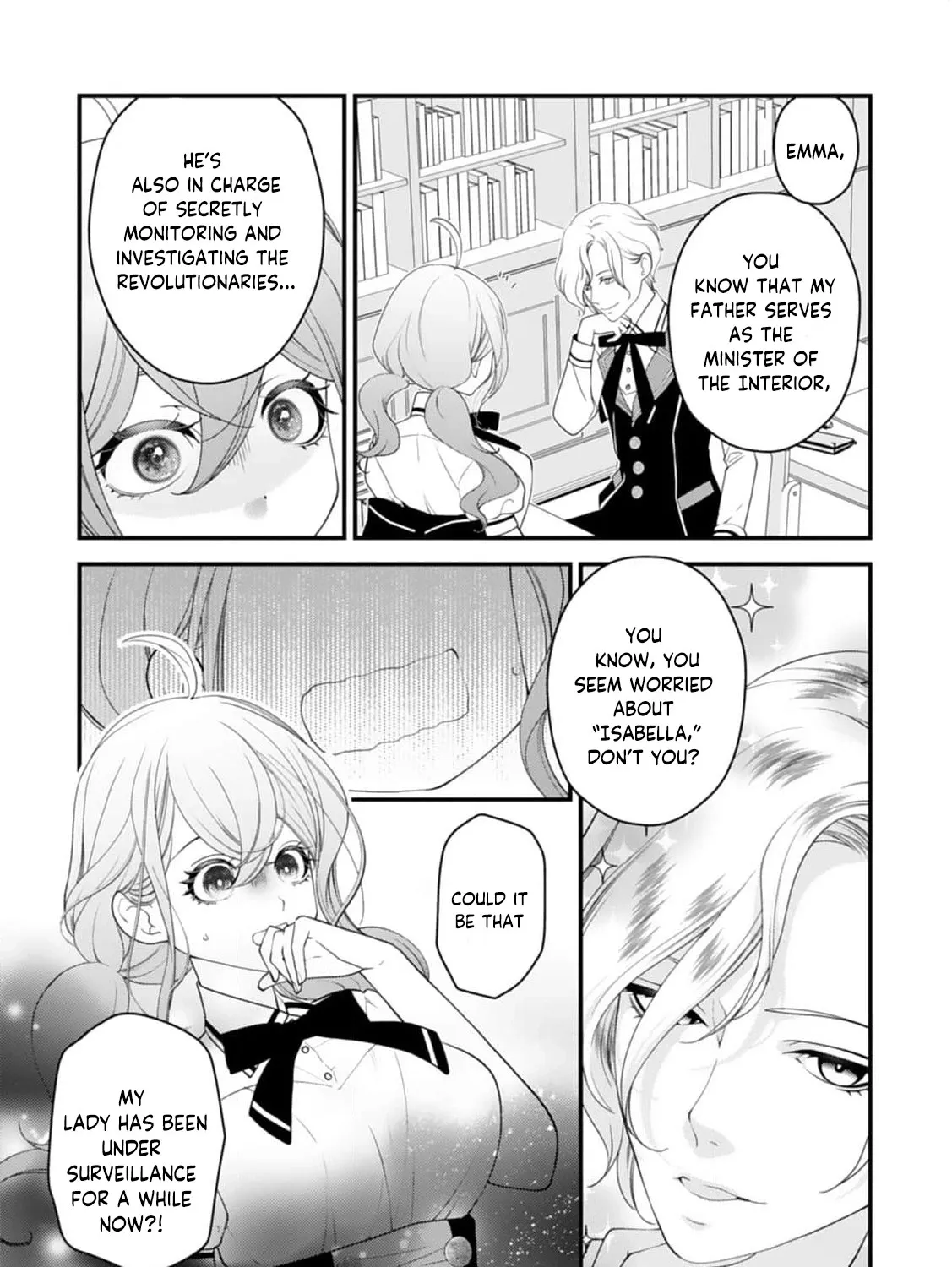 Akuyaku Reijou no Torimaki A desu ga, Outaishi Denka ni Semarareteimasu. Chapter 12 page 47 - 