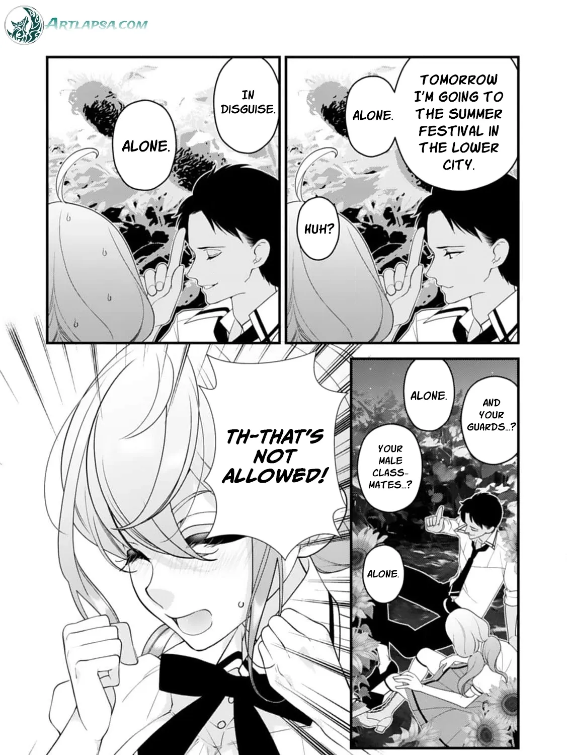 Akuyaku Reijou no Torimaki A desu ga, Outaishi Denka ni Semarareteimasu. Chapter 13 page 25 - 