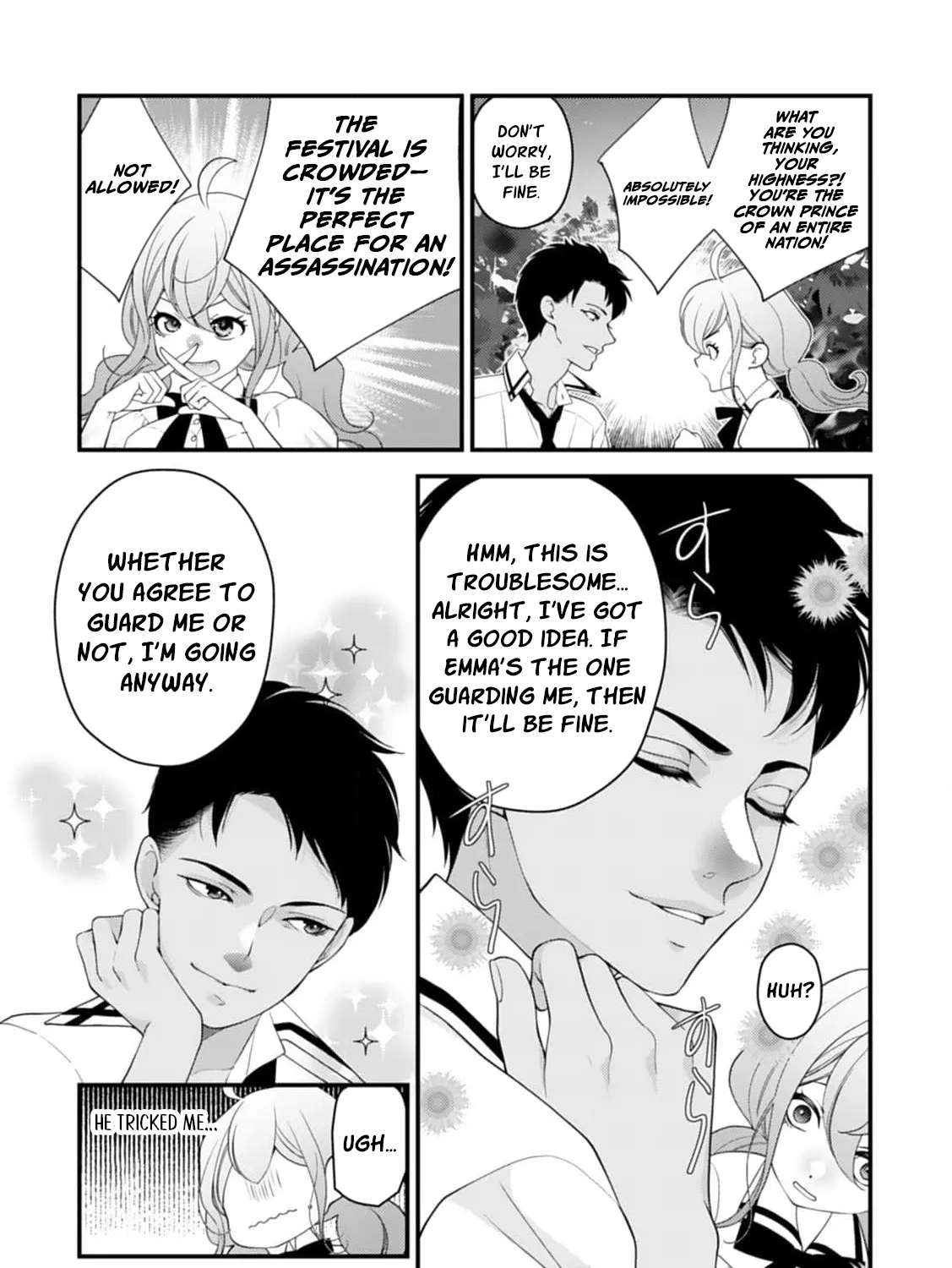 Akuyaku Reijou no Torimaki A desu ga, Outaishi Denka ni Semarareteimasu. Chapter 13 page 27 - 