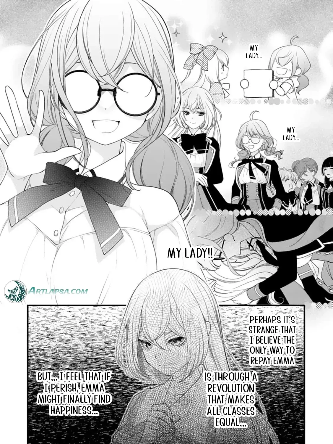 Akuyaku Reijou no Torimaki A desu ga, Outaishi Denka ni Semarareteimasu. Chapter 13 page 45 - 