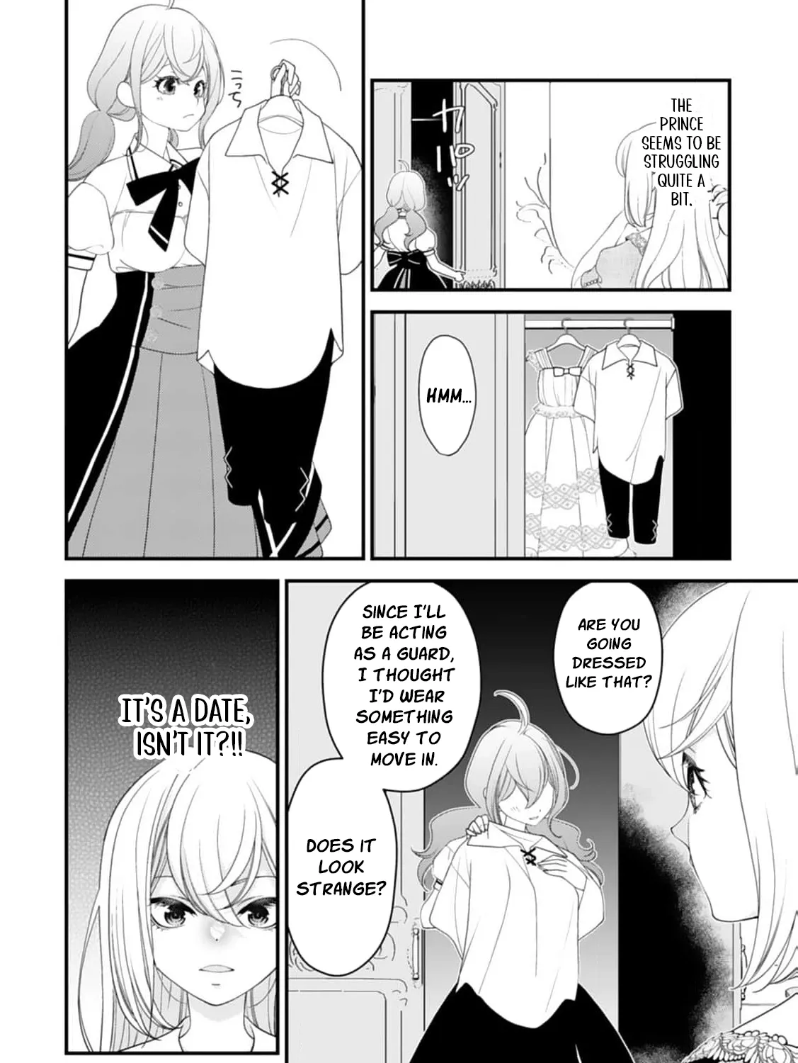 Akuyaku Reijou no Torimaki A desu ga, Outaishi Denka ni Semarareteimasu. Chapter 13 page 49 - 