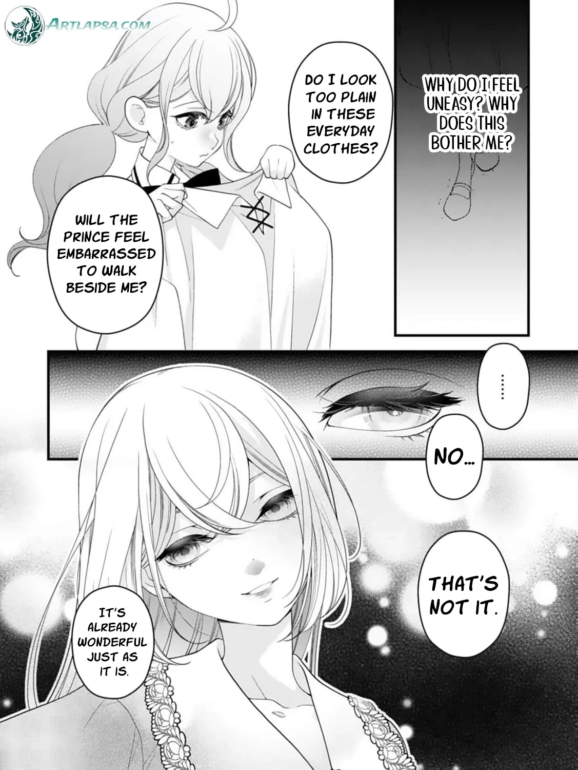 Akuyaku Reijou no Torimaki A desu ga, Outaishi Denka ni Semarareteimasu. Chapter 13 page 53 - 