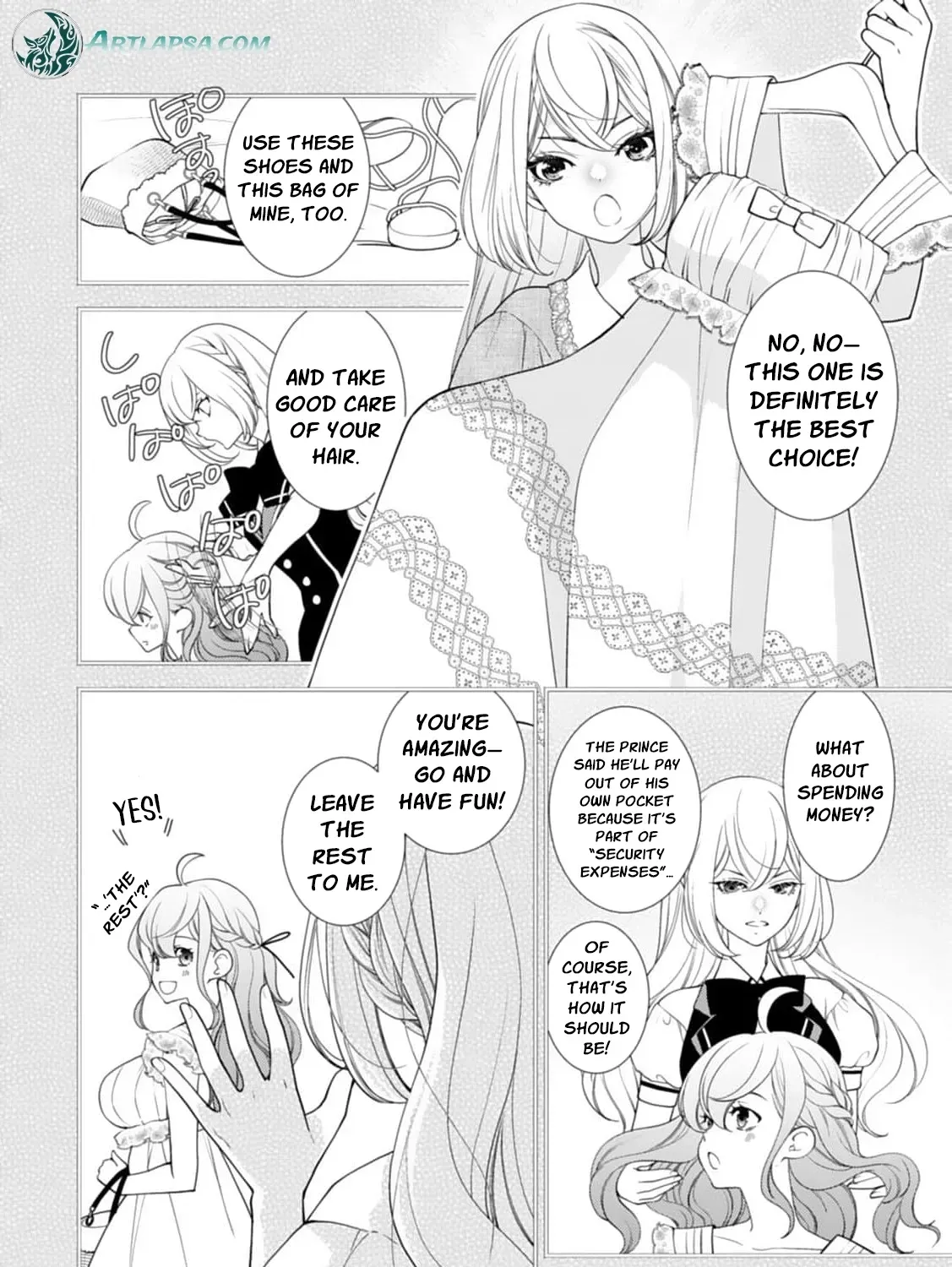 Akuyaku Reijou no Torimaki A desu ga, Outaishi Denka ni Semarareteimasu. Chapter 14 page 17 - 