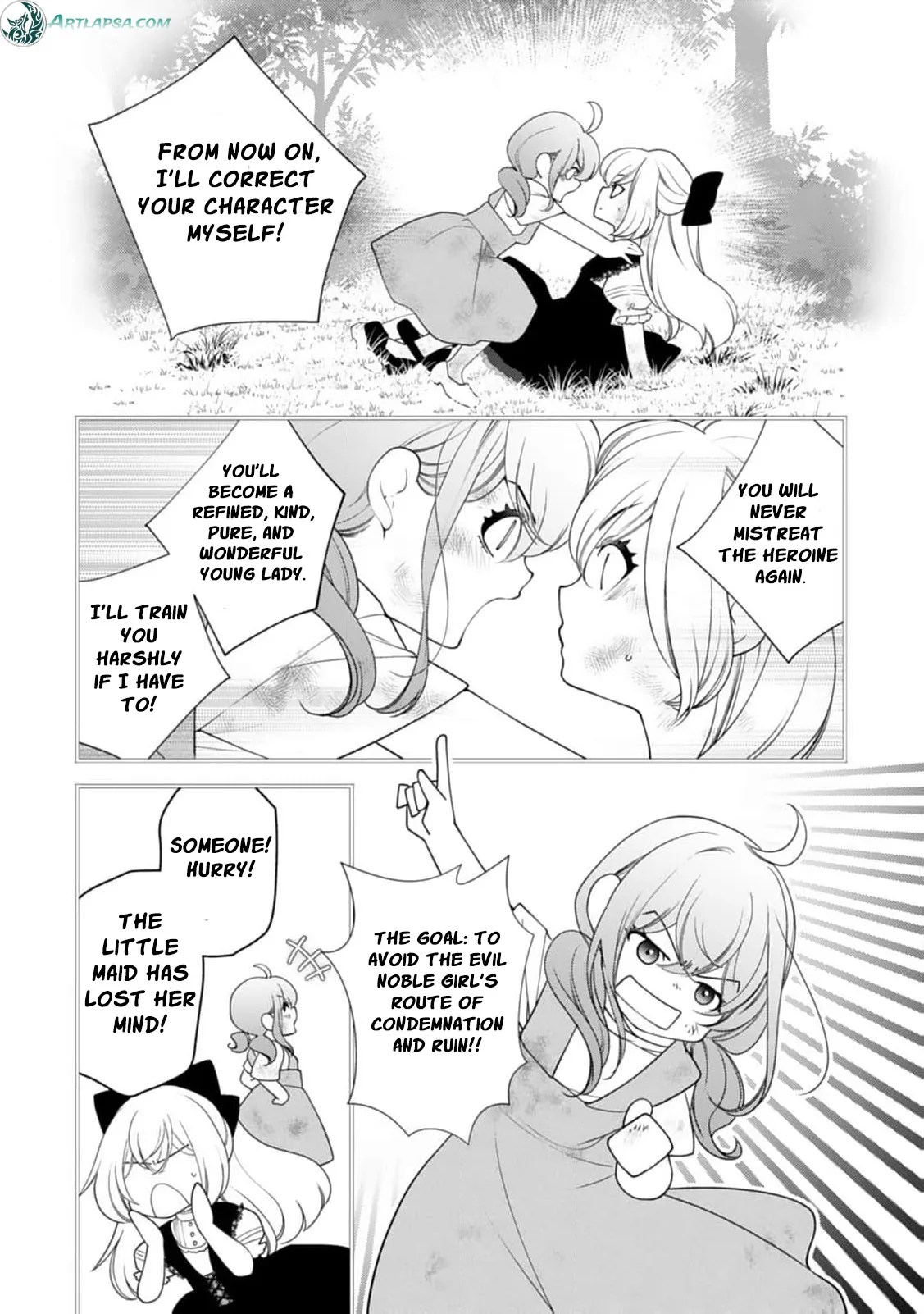Akuyaku Reijou no Torimaki A desu ga, Outaishi Denka ni Semarareteimasu. Chapter 2 page 6 - 