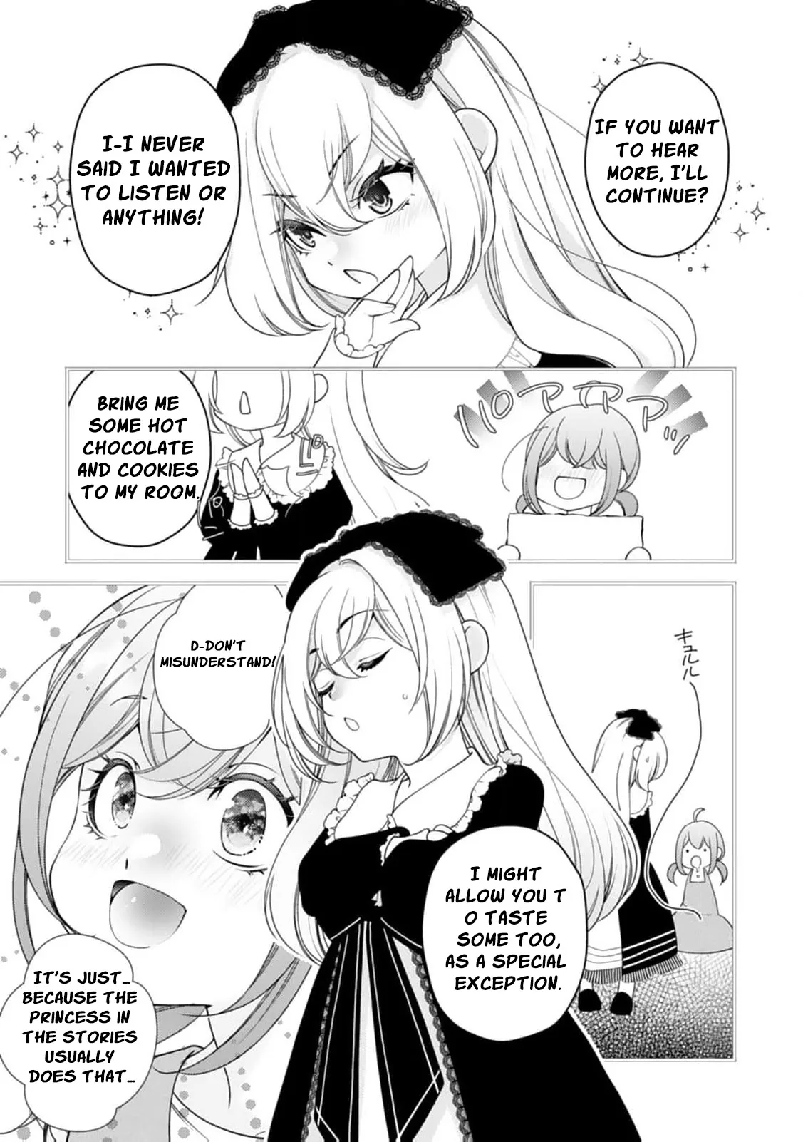 Akuyaku Reijou no Torimaki A desu ga, Outaishi Denka ni Semarareteimasu. Chapter 2 page 8 - 