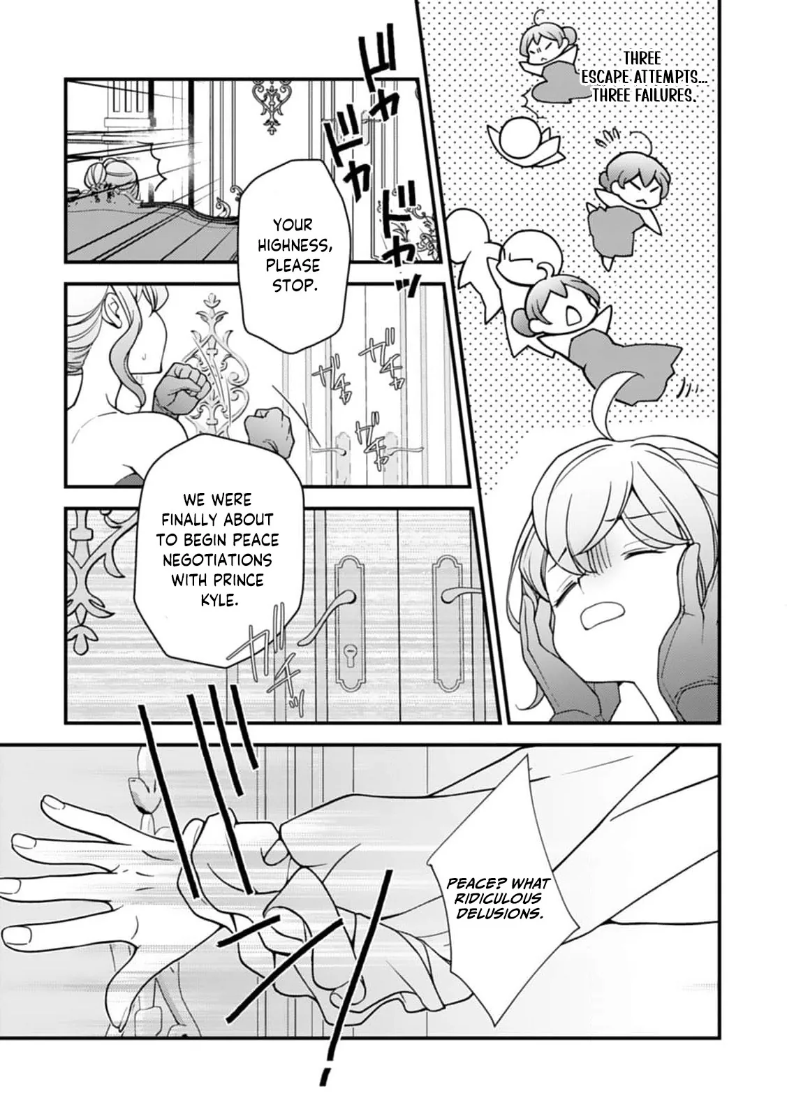 Akuyaku Reijou no Torimaki A desu ga, Outaishi Denka ni Semarareteimasu. Chapter 26 page 10 - 