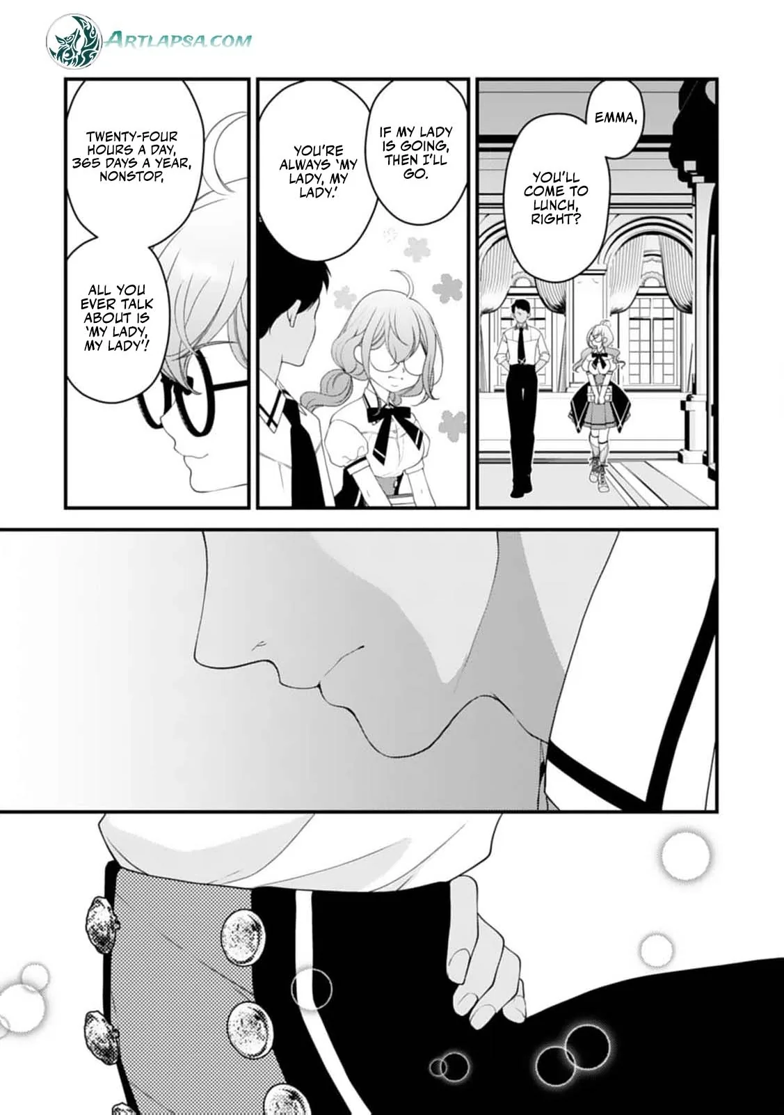 Akuyaku Reijou no Torimaki A desu ga, Outaishi Denka ni Semarareteimasu. Chapter 4 page 12 - 