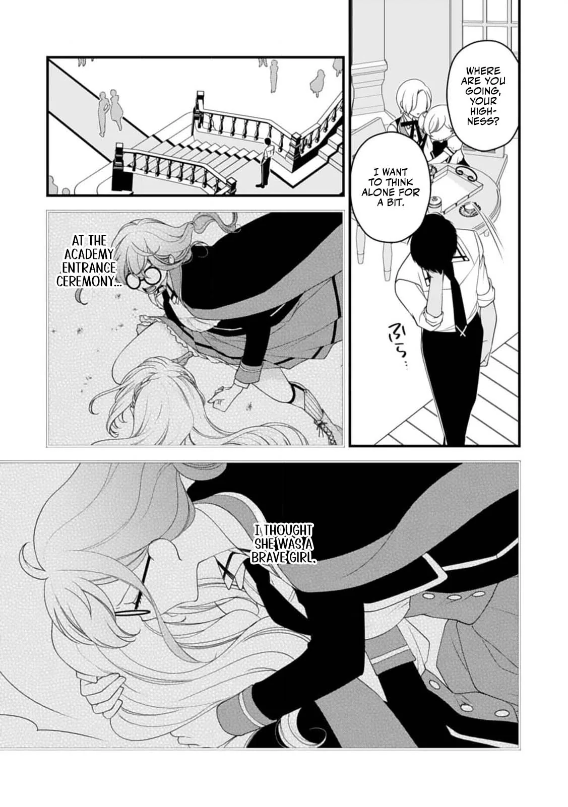 Akuyaku Reijou no Torimaki A desu ga, Outaishi Denka ni Semarareteimasu. Chapter 4 page 18 - 