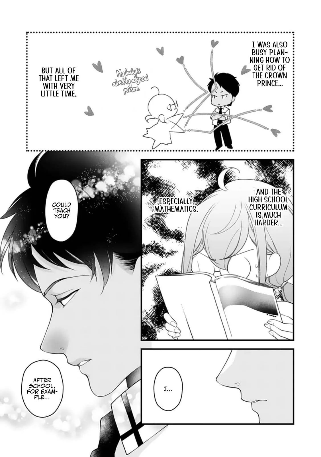 Akuyaku Reijou no Torimaki A desu ga, Outaishi Denka ni Semarareteimasu. Chapter 4 page 6 - 
