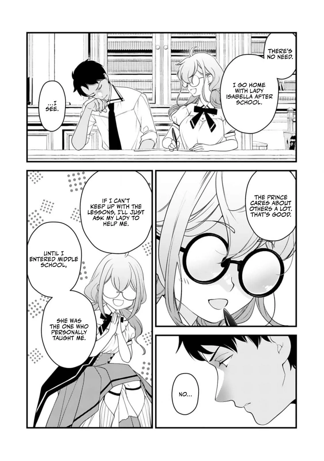 Akuyaku Reijou no Torimaki A desu ga, Outaishi Denka ni Semarareteimasu. Chapter 4 page 7 - 