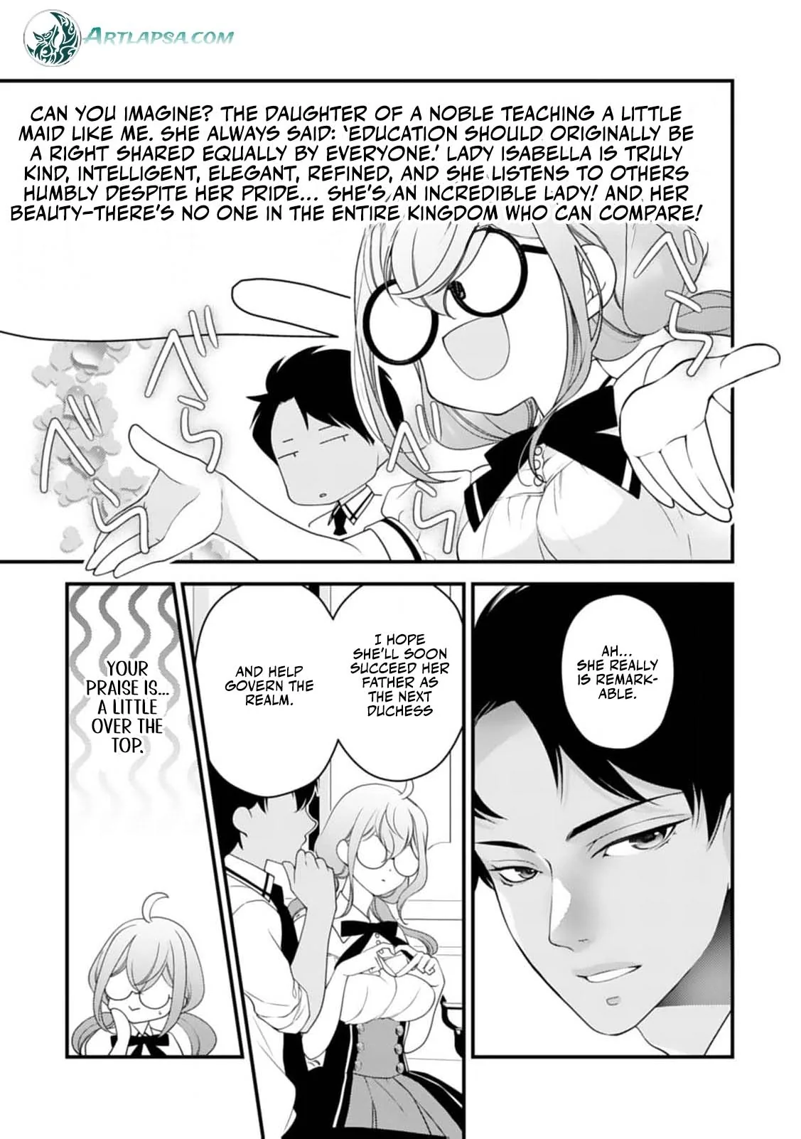 Akuyaku Reijou no Torimaki A desu ga, Outaishi Denka ni Semarareteimasu. Chapter 4 page 8 - 