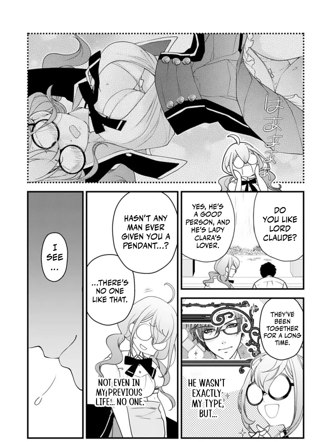 Akuyaku Reijou no Torimaki A desu ga, Outaishi Denka ni Semarareteimasu. Chapter 5 page 47 - 