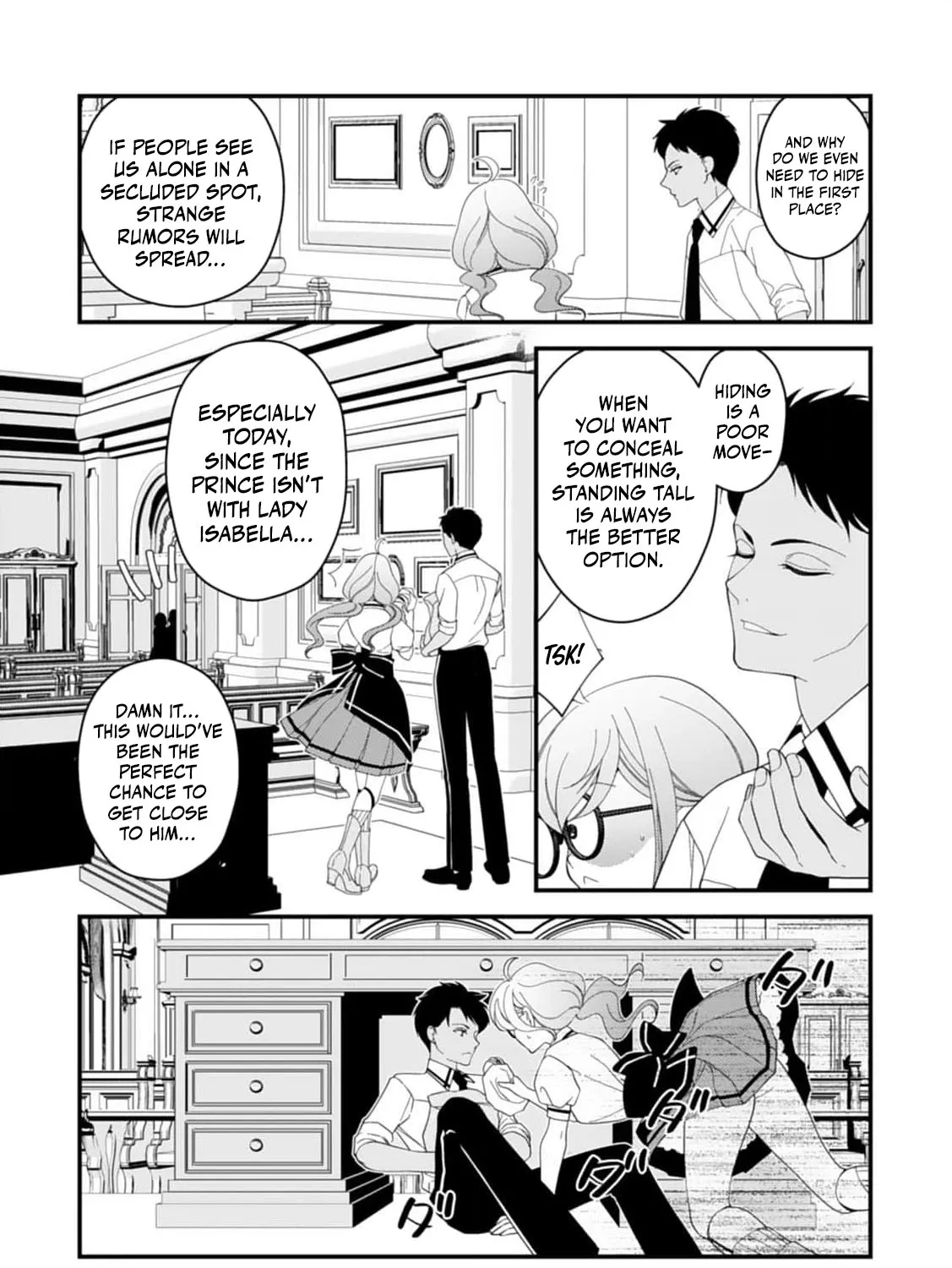 Akuyaku Reijou no Torimaki A desu ga, Outaishi Denka ni Semarareteimasu. Chapter 6 page 43 - 