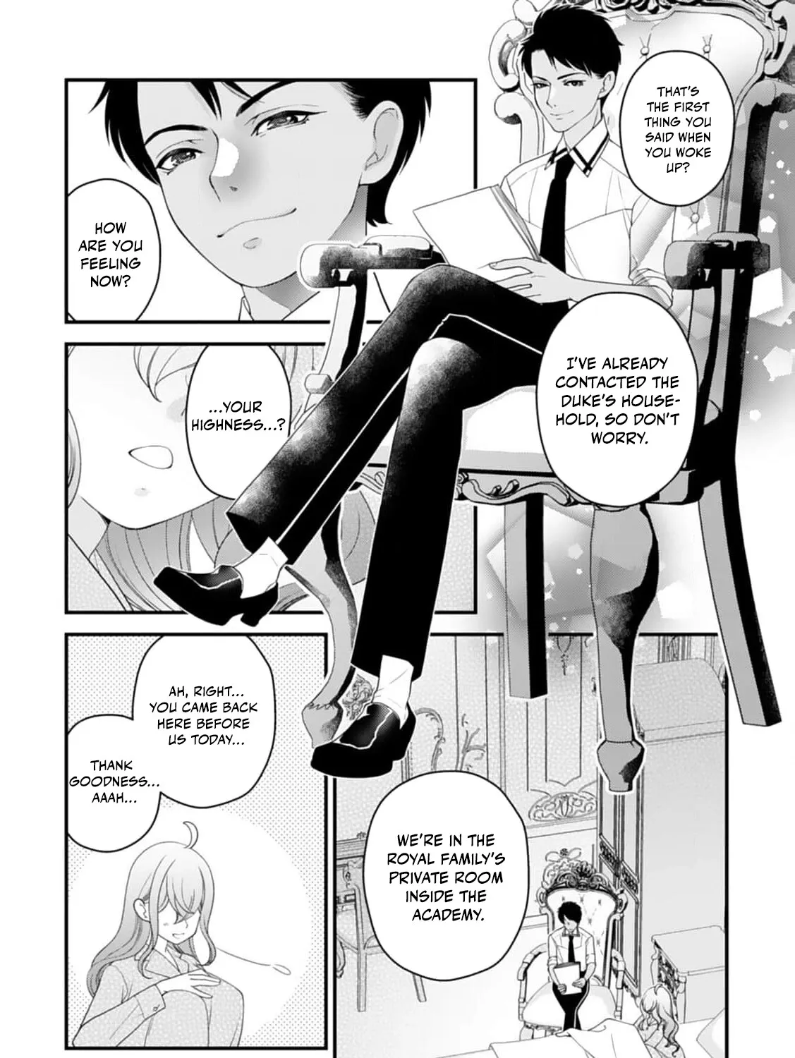 Akuyaku Reijou no Torimaki A desu ga, Outaishi Denka ni Semarareteimasu. Chapter 8 page 31 - 