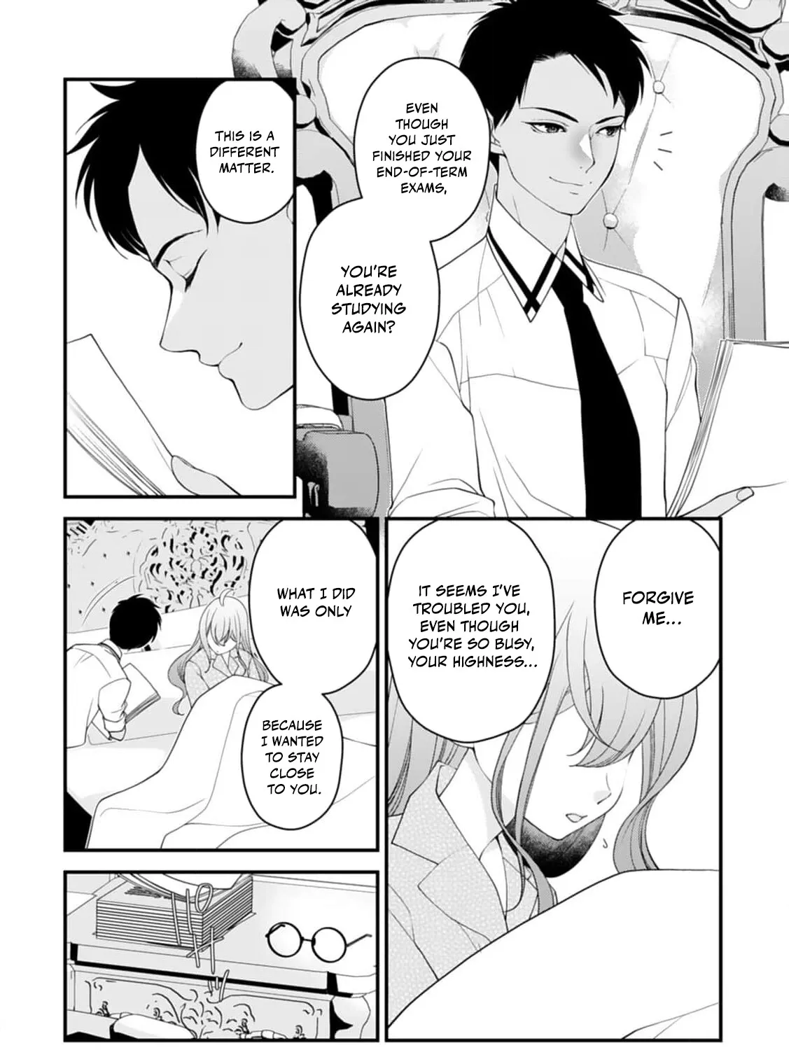 Akuyaku Reijou no Torimaki A desu ga, Outaishi Denka ni Semarareteimasu. Chapter 8 page 33 - 