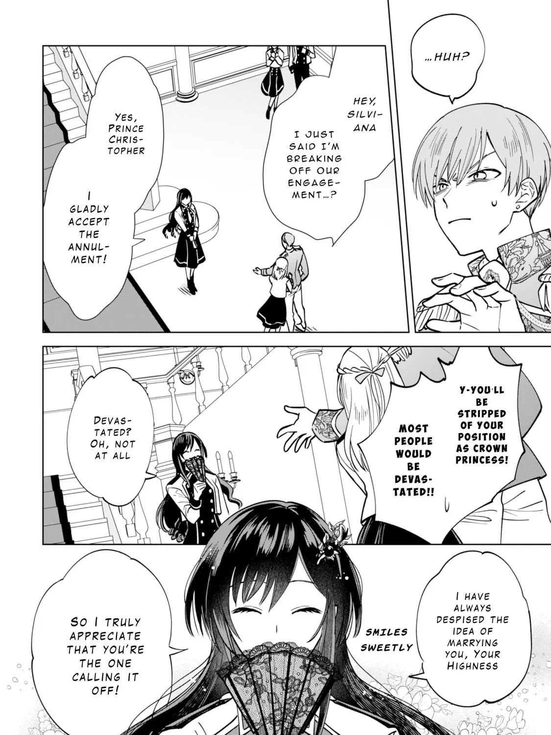 Akuyaku Reijou wa Slow Life wo Enjoy Shitai!: Yatto Konyaku Haki sareta noni, Daini Ouji ga Meccha Stalker Shitekurun desu kedo… Chapter 1 page 3 - 